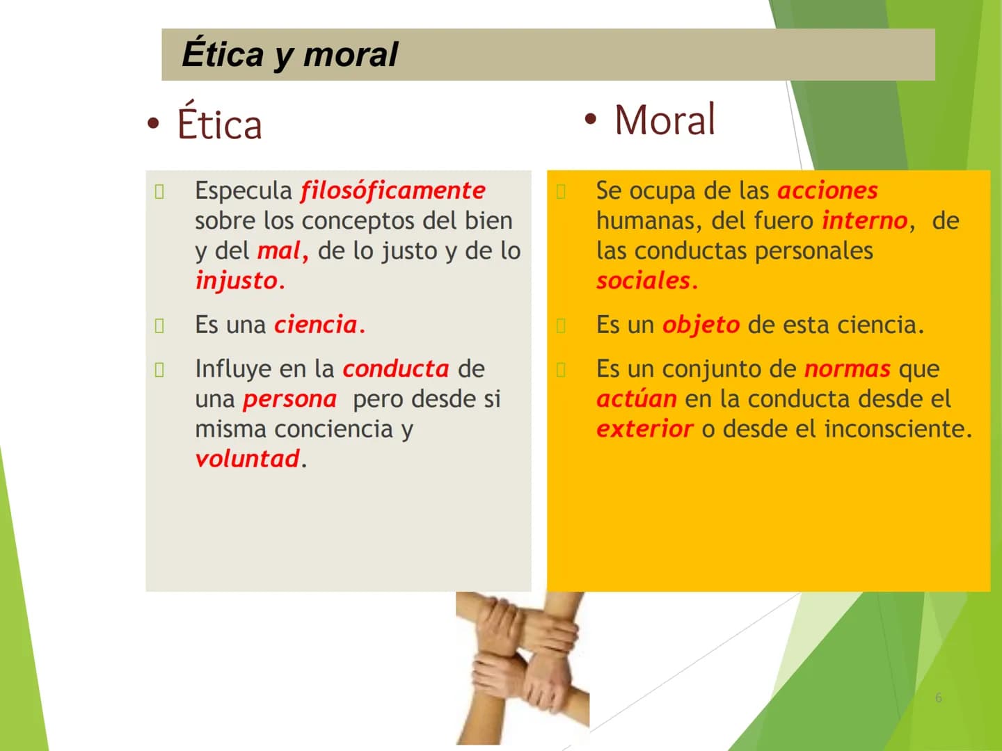 ## LA ÉTICA Introducción
Los problemas morales son una realidad. El hombre
siempre se ha preocupado por el bien y el mal, quizá la
moral no