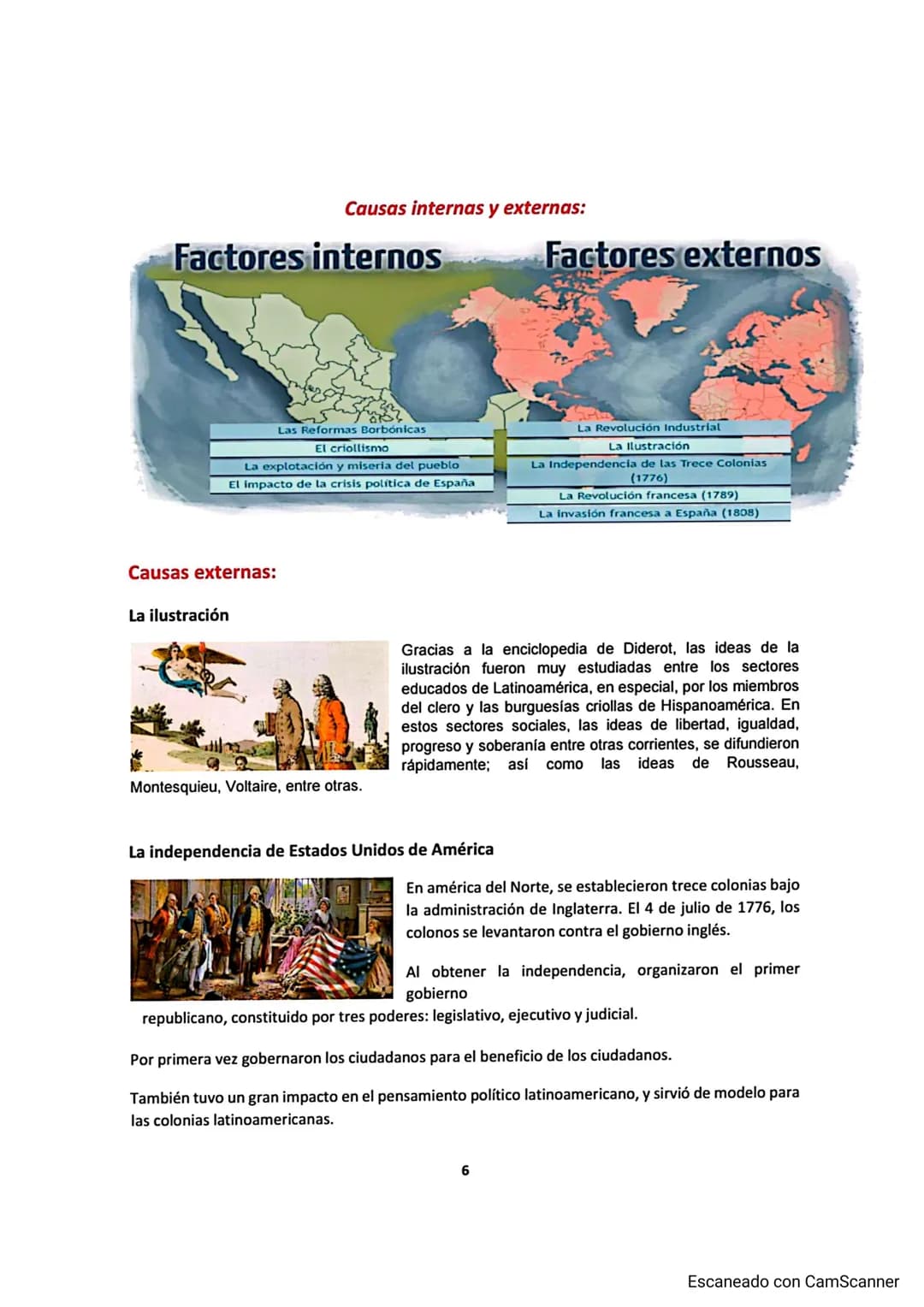 Causas internas y externas:
Factores internos
Factores externos
Las Reformas Borbónicas
El criollismo
La explotación y miseria del pueblo
El