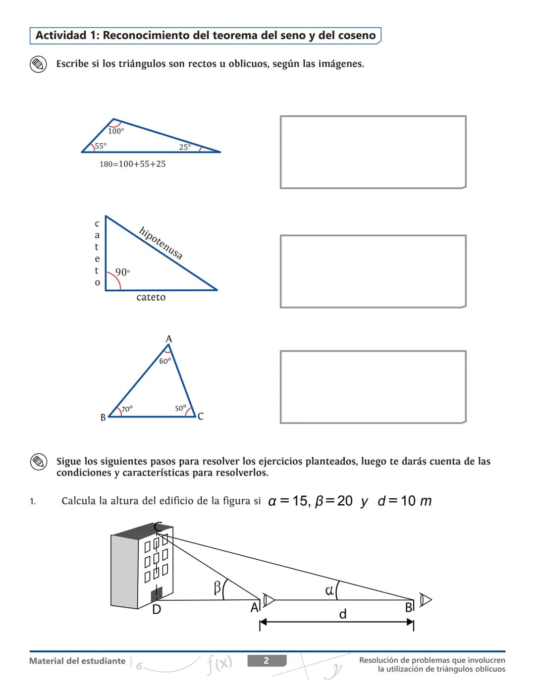 Grado 10
Matematicas - Unidad 3
¡Un mundo de relaciones a
partir del triángulo!
Tema
Resolución de problemas que
involucren la utilización d