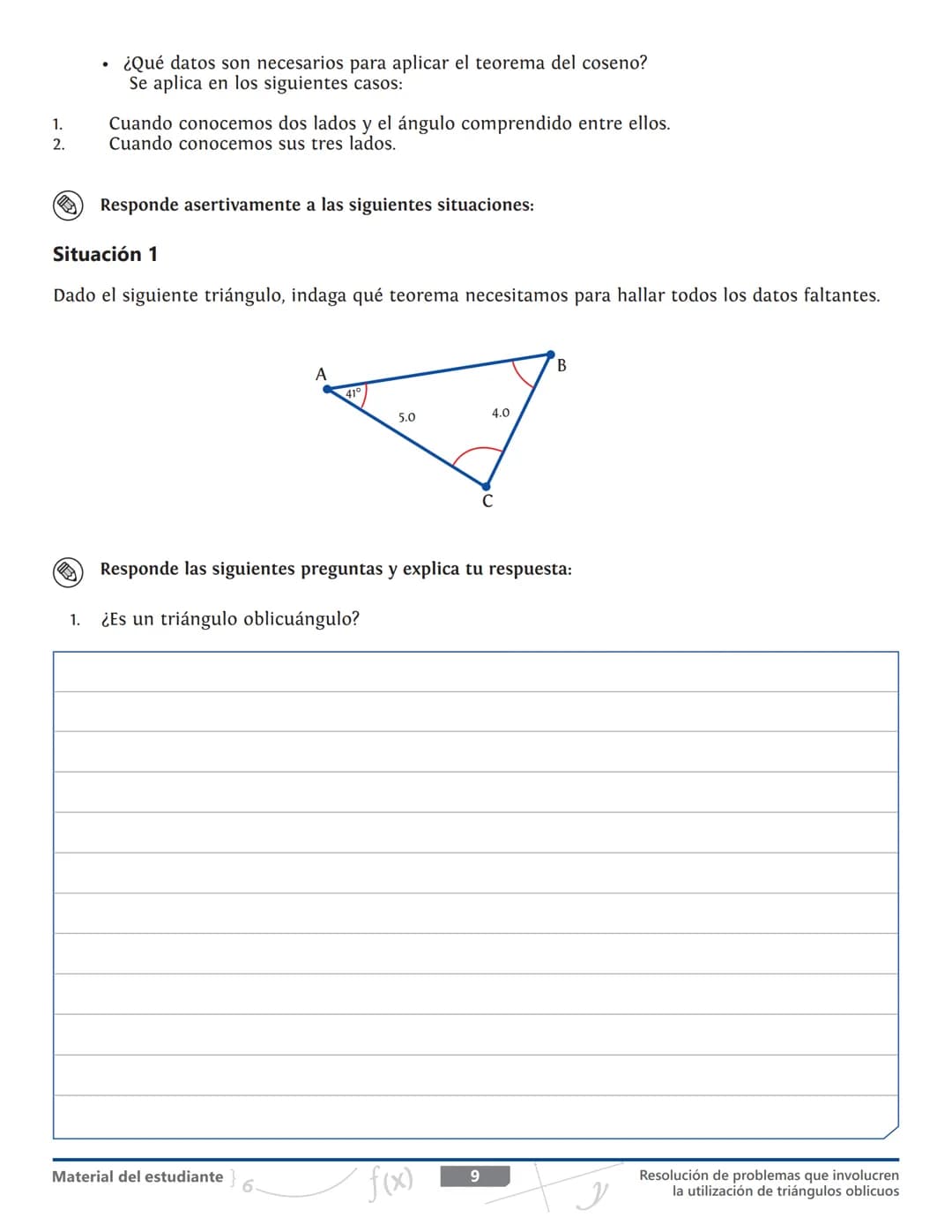 Grado 10
Matematicas - Unidad 3
¡Un mundo de relaciones a
partir del triángulo!
Tema
Resolución de problemas que
involucren la utilización d
