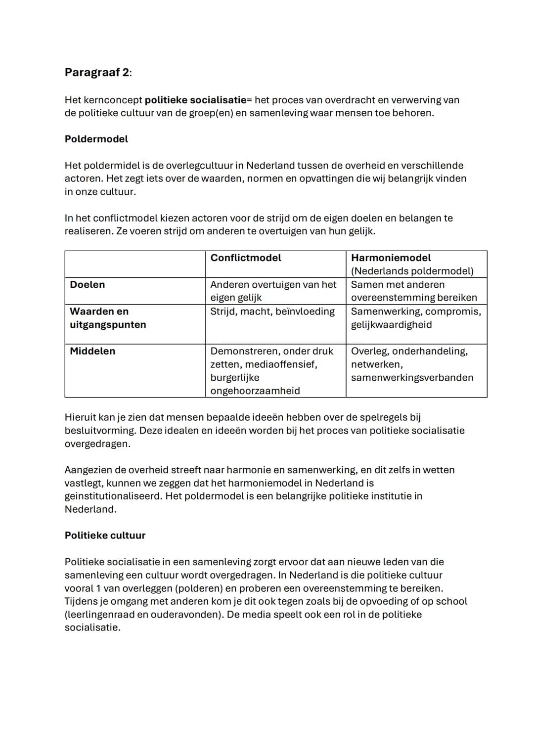 Maatschappijwetenschappen Hoofdstuk 4 & 6
Hoofdstuk 4:
Paragraaf 1:
Het kernconcept staatsvorming= de institutionalisering van politieke mac