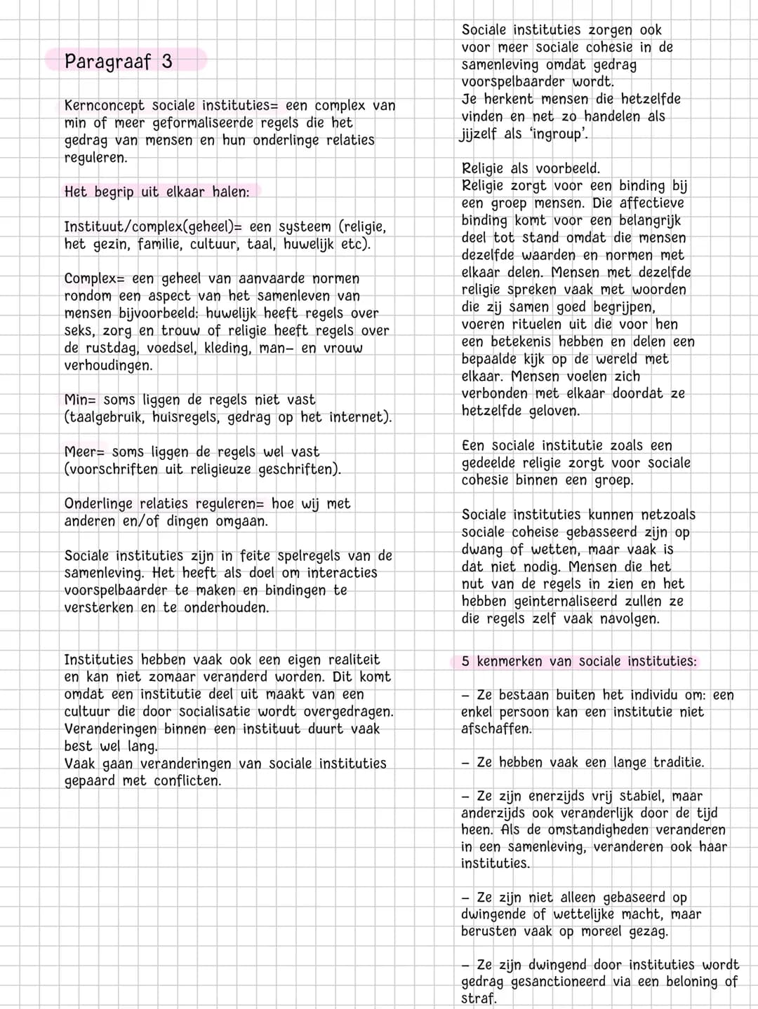 Hoofdstuk 2
De samenlevingen en bindingen
Hoofdconcept van het hoofdstuk:
Binding
Paragraaf 1
Binding verwijst naar de relatie en onderlinge