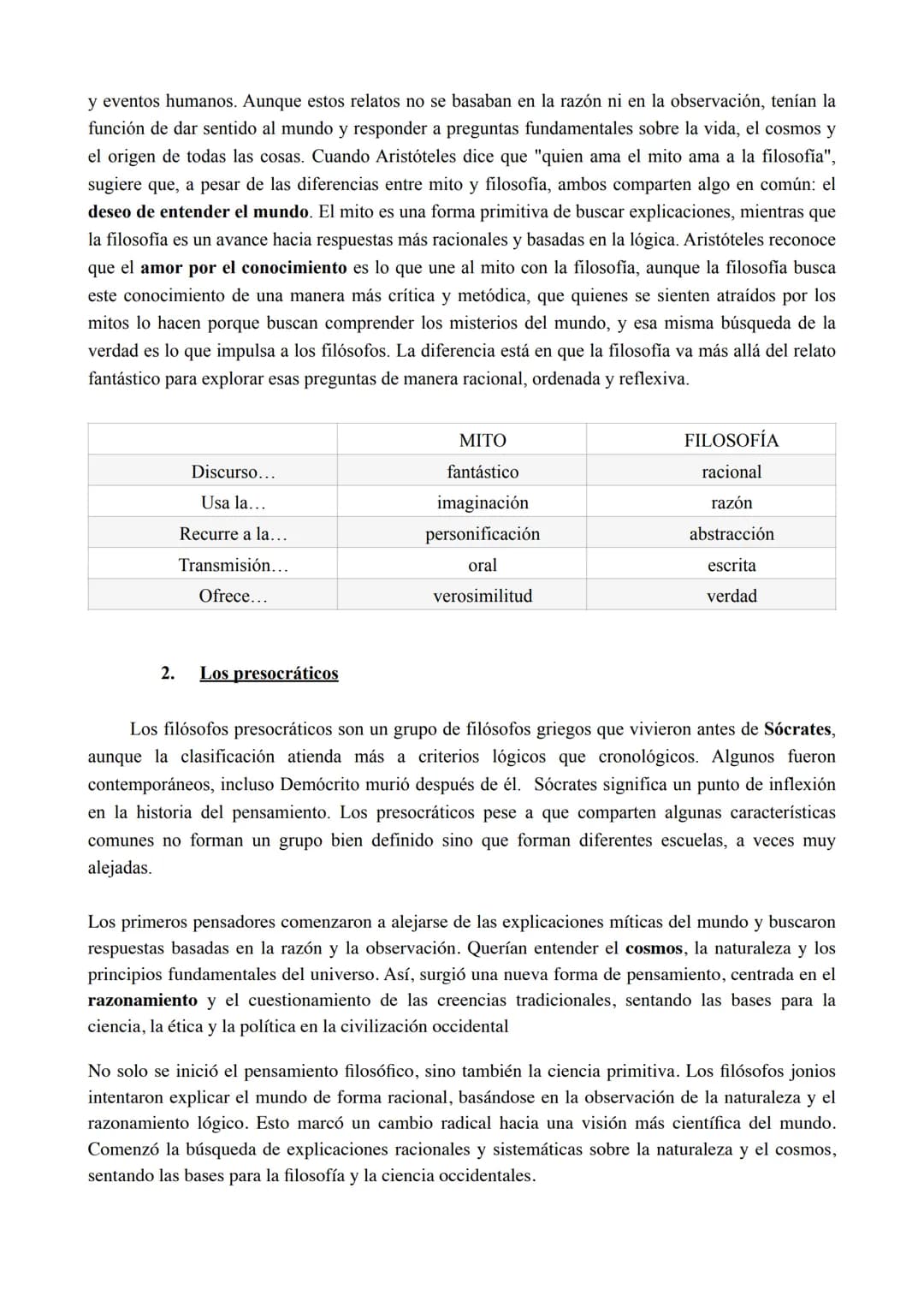 UNIDAD 1. LA FILOSOFÍA PRESOCRÁTICA
1. El nacimiento de la filosofía
El nacimiento de la filosofía en la antigua Grecia se remonta al sigl