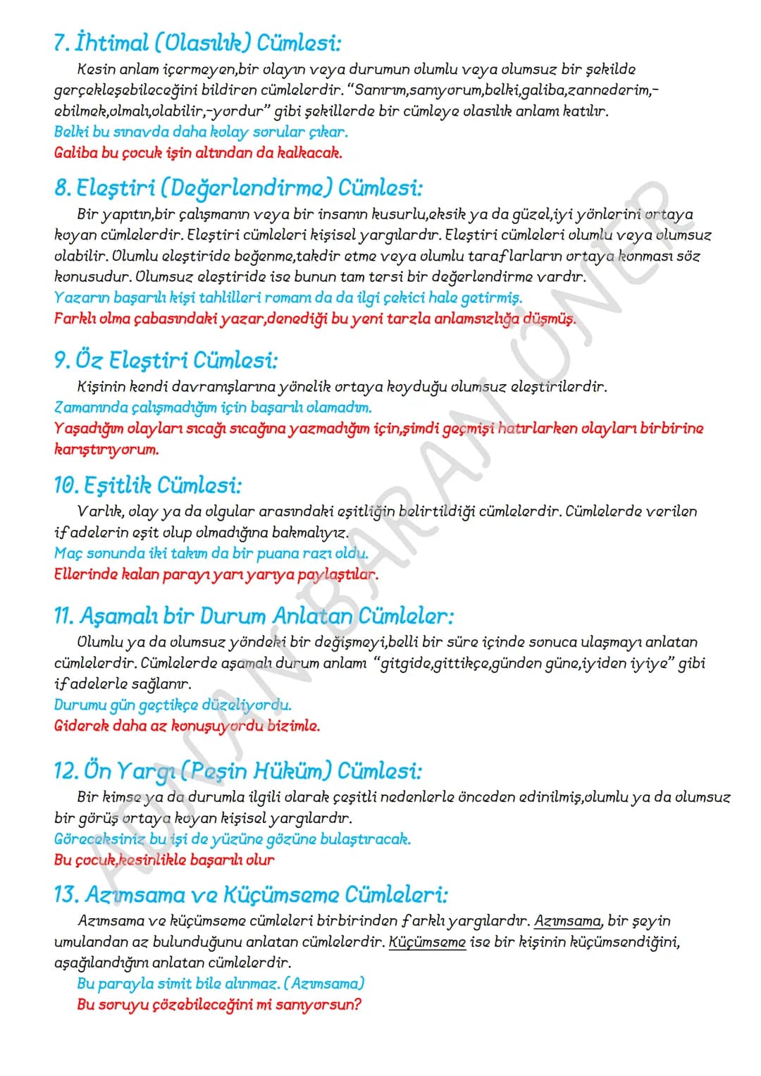 FİİLİMSİLER (EYLEMSİLER)
FİİLİMSİ: Fiillerden türemiş olmakla birlikte bir fiil gibi çekimlenemeyen olumlu, olumsuz
şekilleri yapılabilen ve
