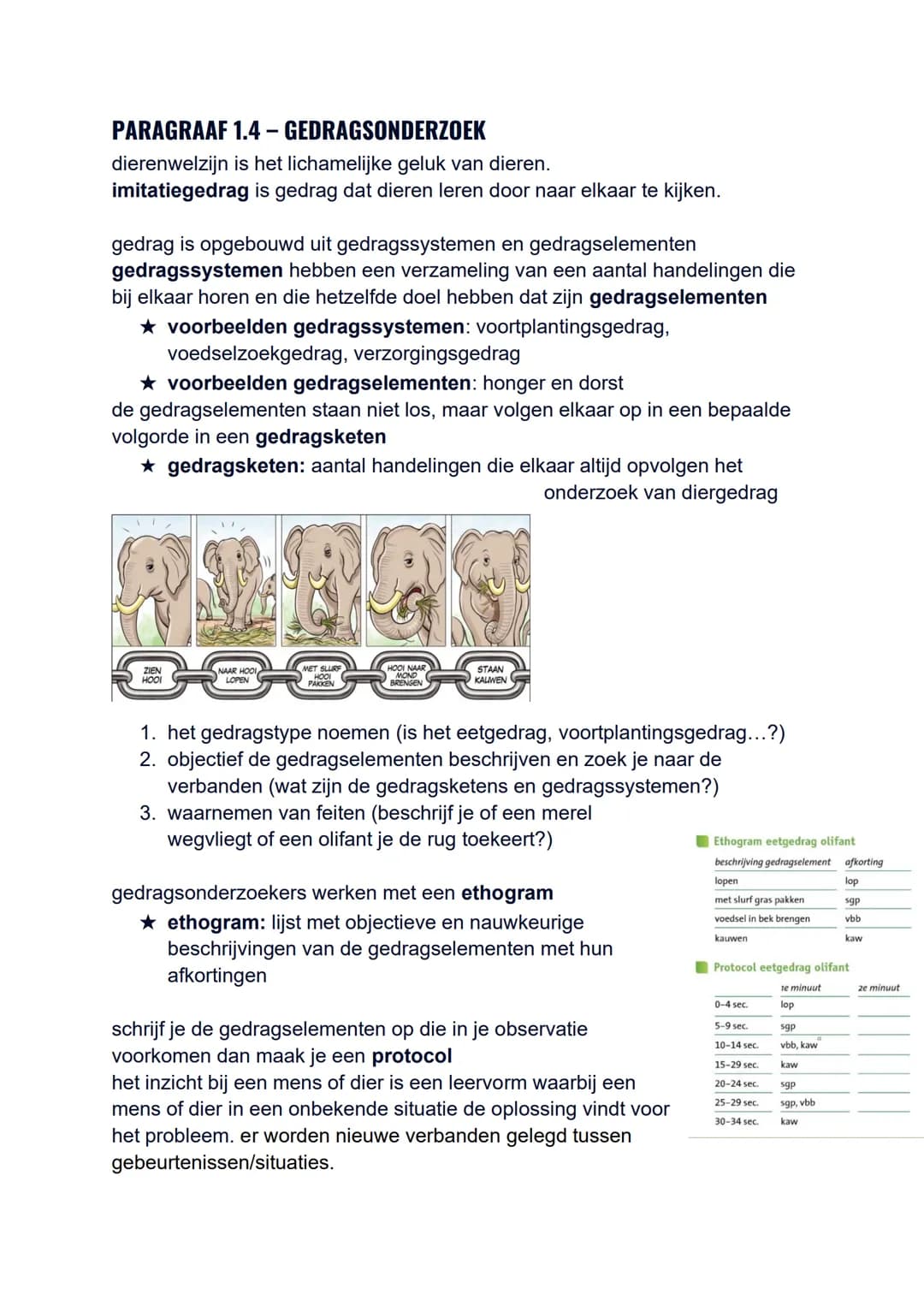 BIOLOGIE SAMENVATTING H1 EN H2
PARAGRAAF 1.1 - COMMUNICATIE
★ gedrag: alles wat een mens of dier doet of nalaat (niet doet)
★ signaal: een p
