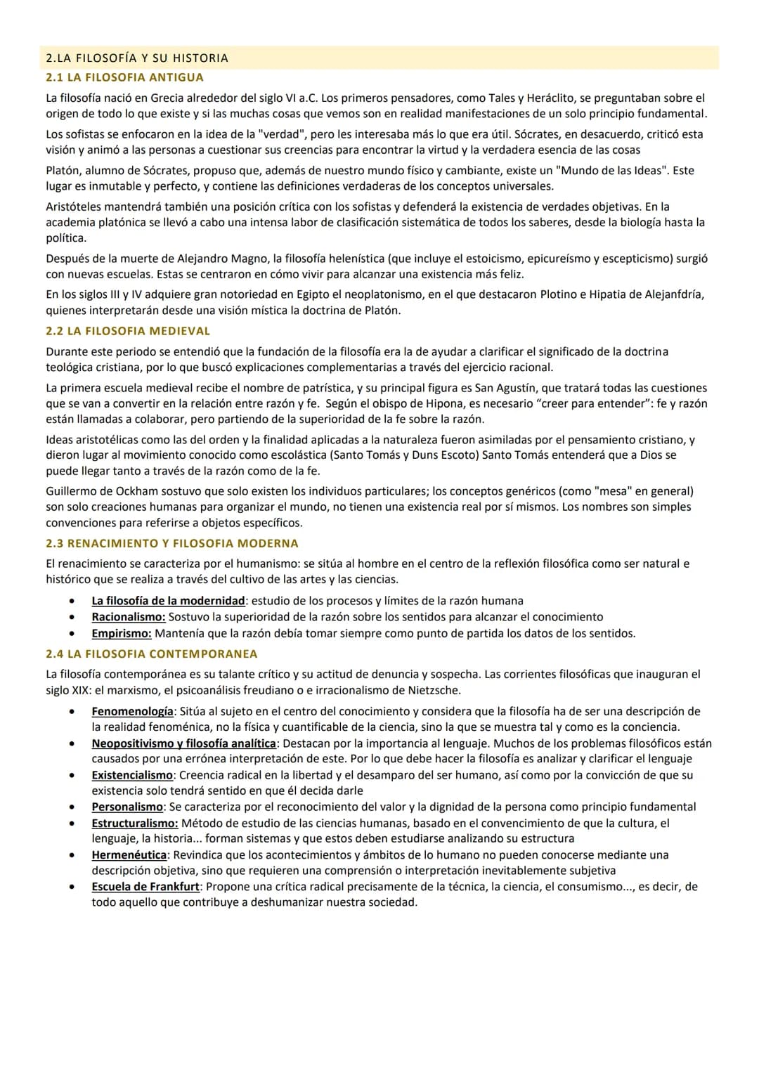 # PT 1: TEMA 1 FILOSOFÍA, SENTIDO E HISTORIA
1. APROXIMACION AL CONCEPTO DE LA FILOSOFÍA
La filosofía se puede considerar una actividad na