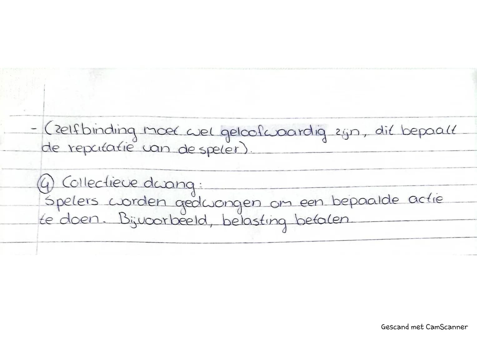 Economie Module s
-Hoofdstuk 1.1 Van spel naar theorie -
toetsweell 4
* Wederzijdse afhankelijkheid wat de ene partij doet heeft
invloed op