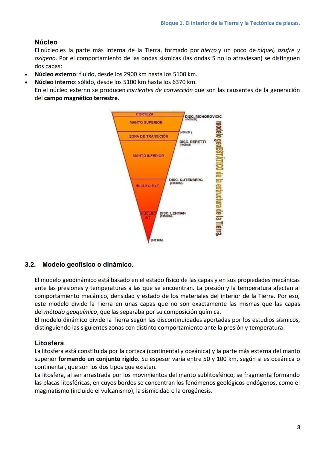 Bloque 1. El interior de la Tierra y la Tectónica de placas.
BLOQUE 1. EL INTERIOR DE LA TIERRA Y LA TECTÓNICA DE PLACAS.
ÍNDICE.
1. Fenó