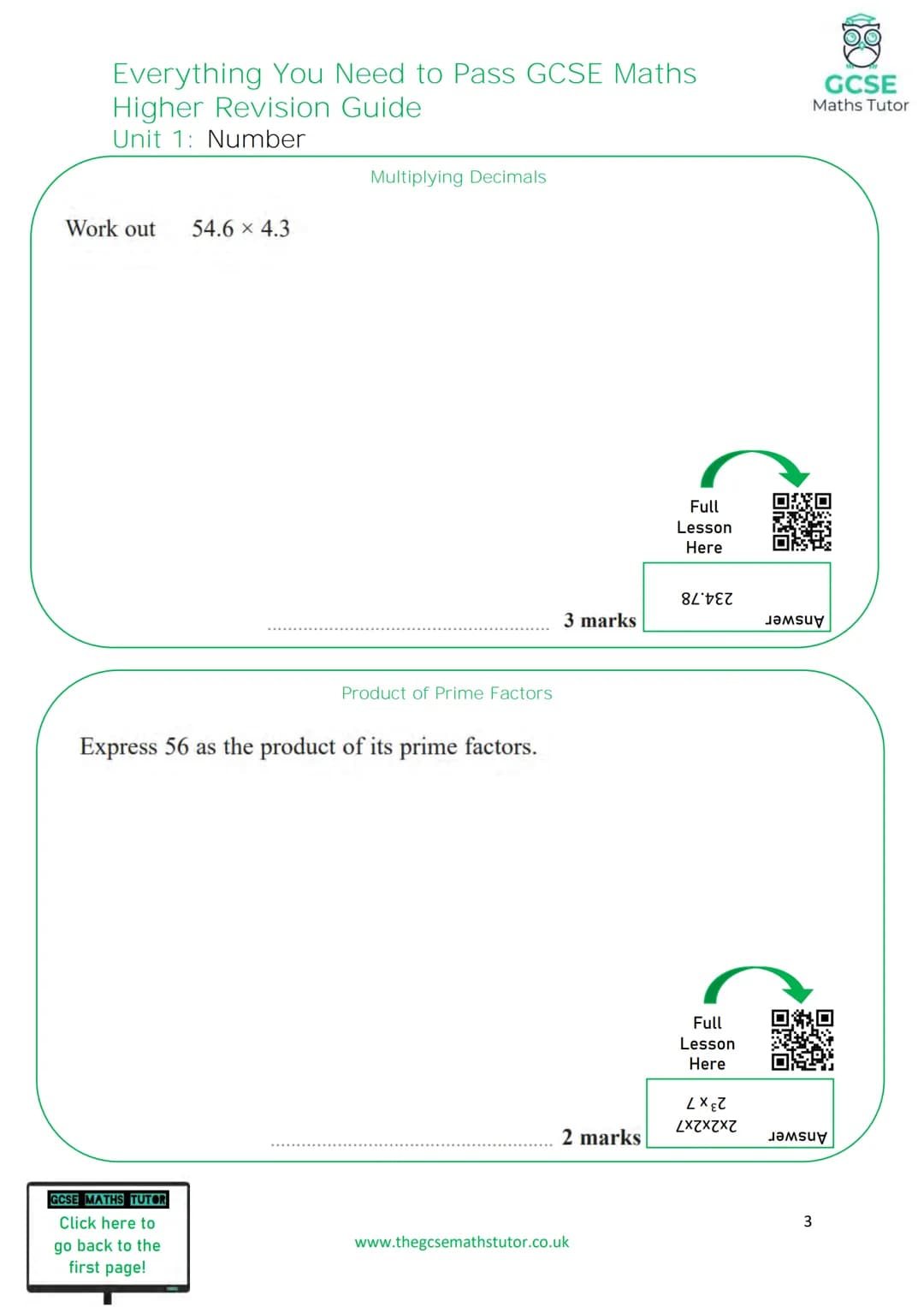 TGMT
THE ULTIMATE
REVISION GUIDE
FOR GCSE MATHS
EVERYTHING YOU NEED TO
PASS YOUR GCSE MATHS EXAM
HIGHER TIER
WWW.THEGCSEMATHSTUTOR.CO.