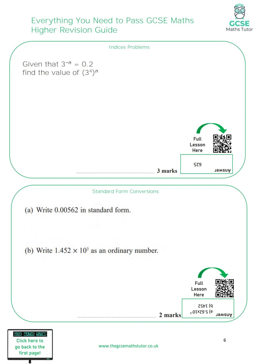 TGMT
THE ULTIMATE
REVISION GUIDE
FOR GCSE MATHS
EVERYTHING YOU NEED TO
PASS YOUR GCSE MATHS EXAM
HIGHER TIER
WWW.THEGCSEMATHSTUTOR.CO.