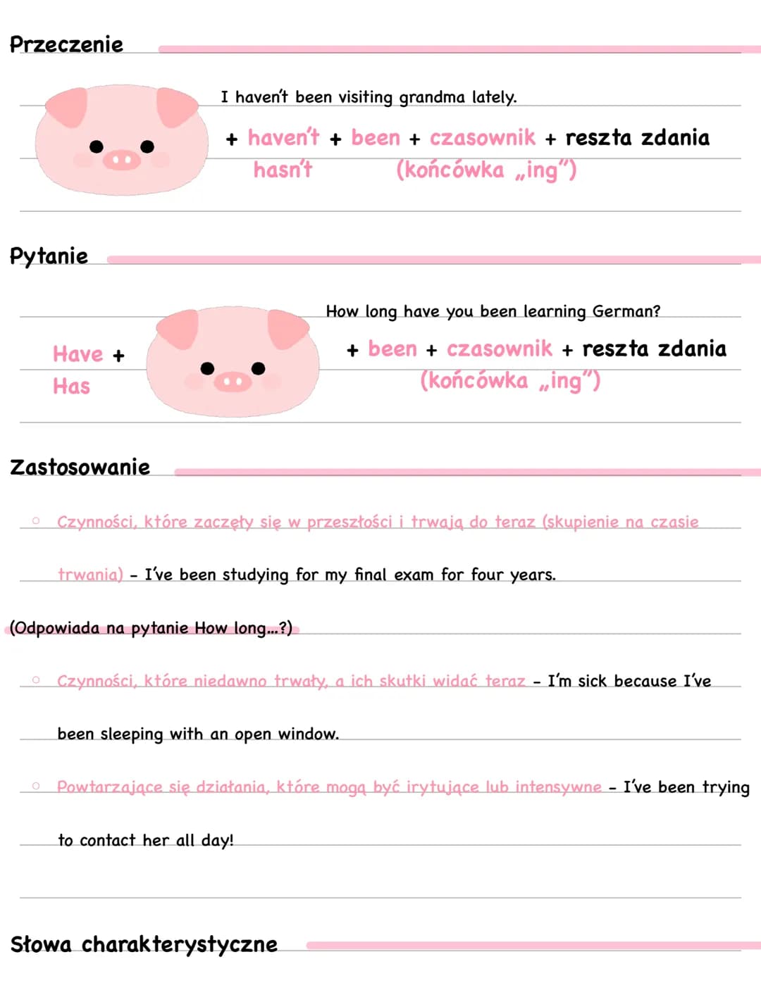 Czas teraźniejszy prosty
# Present Simple
Twierdzenie
She goes to the park every day.
+ czasownik + reszta zdania
3os. L.poj „s" "es"
„ies"