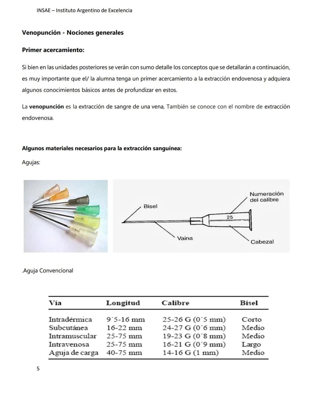 INSAE – Instituto Argentino de Excelencia
# MANUAL DEL CURSO
# EXTRACCIONISTA DE
# LABORATORIO CLINICO
1 INSAE - Instituto Argentino d
