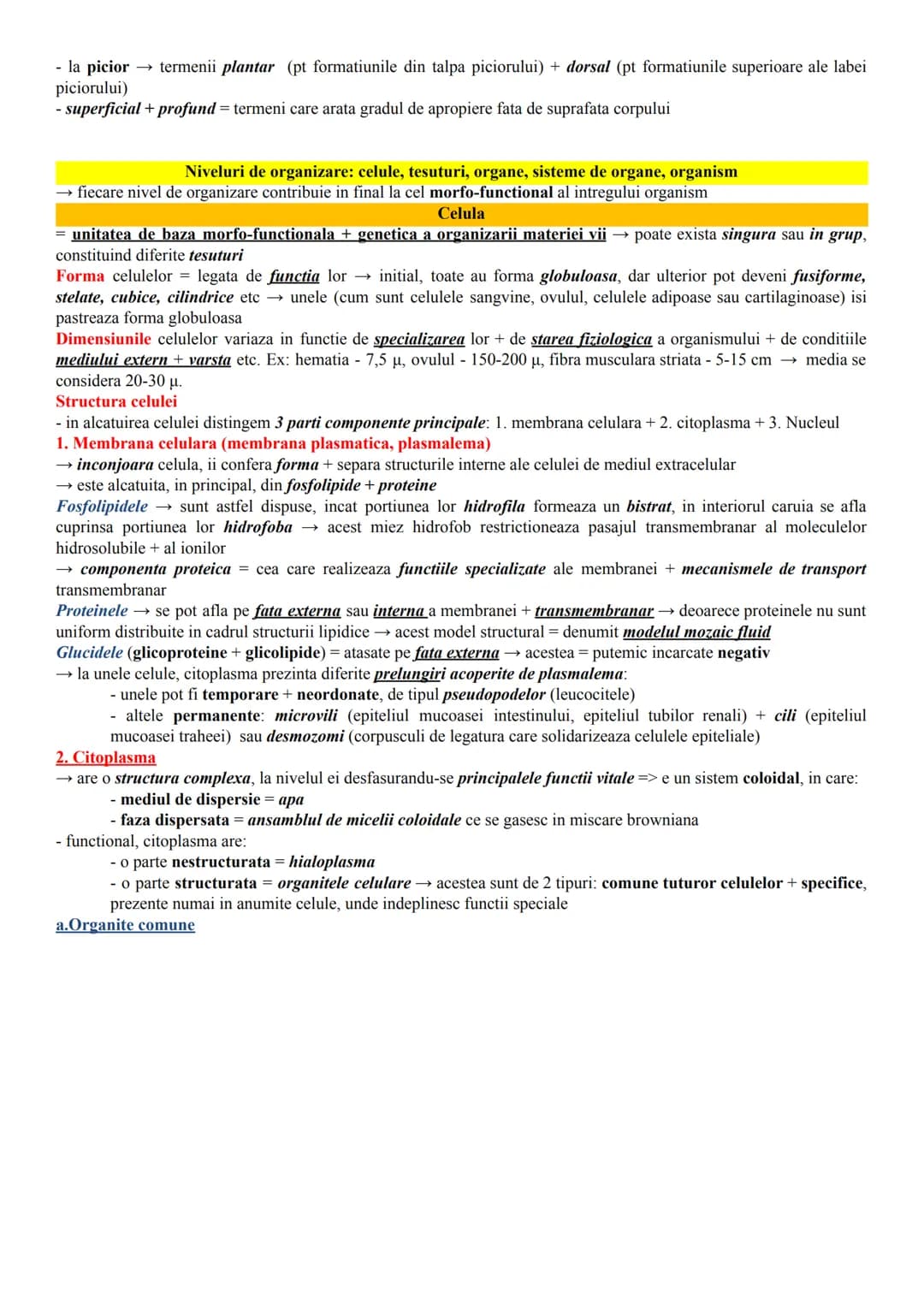 # ALCĂTUIREA CORPULUI UMAN
Topografia organelor si sistemelor de organe
- in corpul omenesc, celulele si tesuturile alcătuiesc organe si si