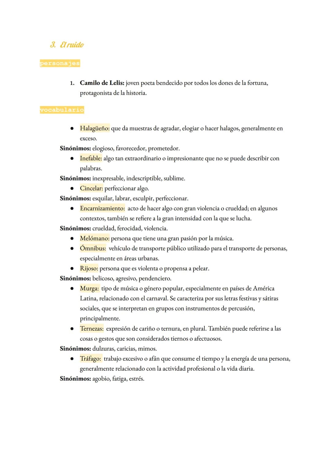 # Antología de cuentos
Emilia Pardo Bazán
1. El mechón blanco
personajes
1. La generala: esposa del general y protagonista del cuento.
2.