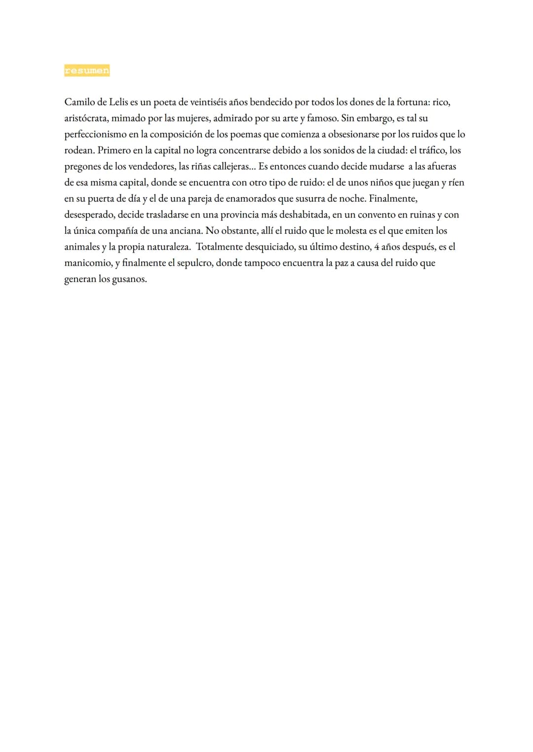 # Antología de cuentos
Emilia Pardo Bazán
1. El mechón blanco
personajes
1. La generala: esposa del general y protagonista del cuento.
2.