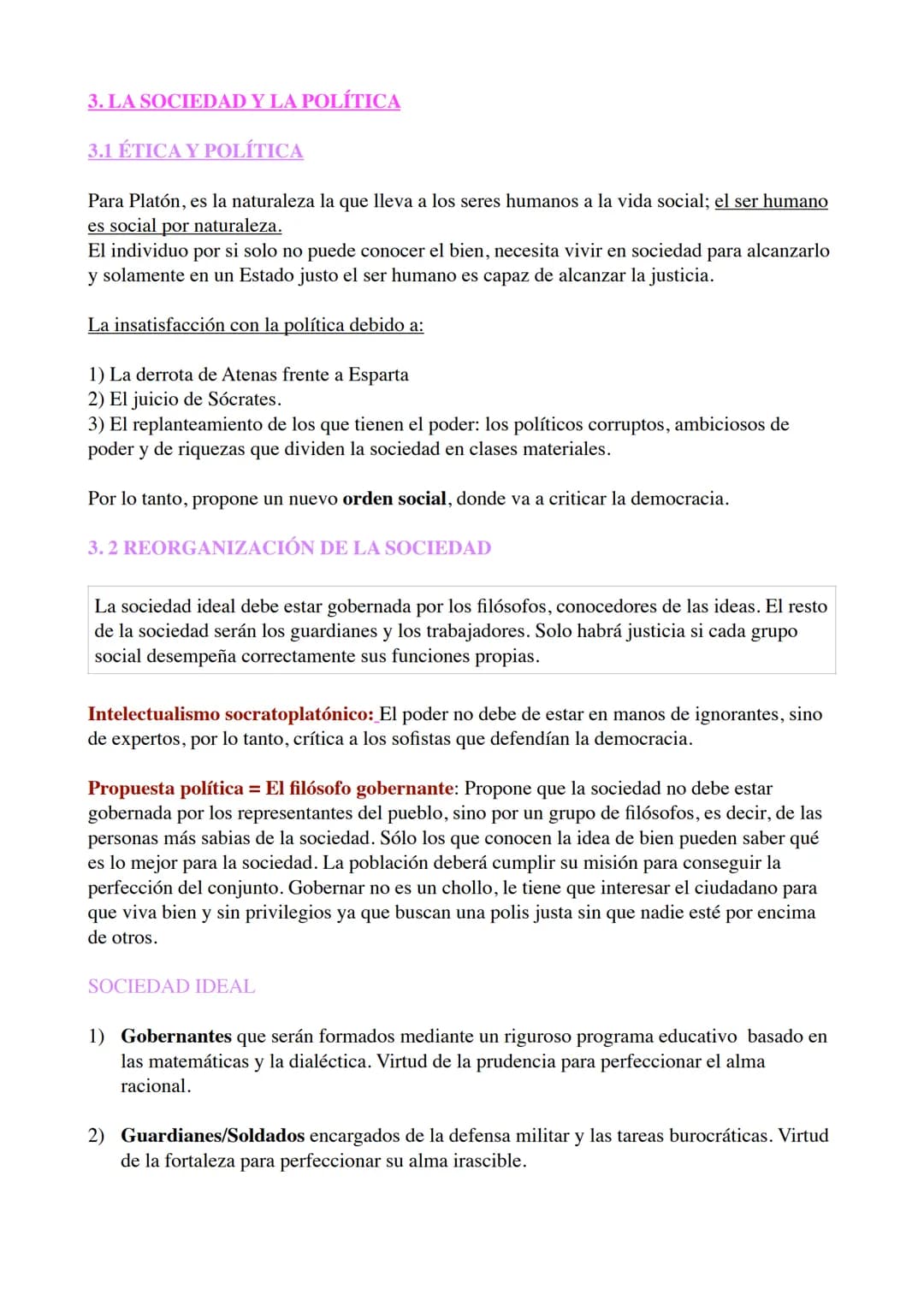 # TEMA 1: LA FILOSOFÍA DE PLATÓN
BIOGRAFÍA
Platón nace en Atenas (427 a.C) y fue discípulo de Sócrates. Platón era de
familia noble. Plató