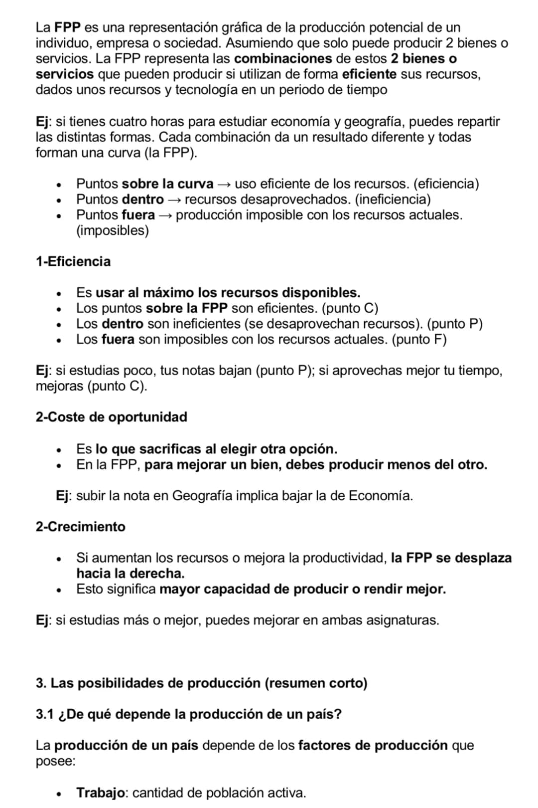 # TEMA 3. LA PRODUCTIVIDAD Y EL CRECIMIENTO ECONÓMICO
1.Eficiencia y productividad
1.1. El proceso de producción
El empresario organiza e