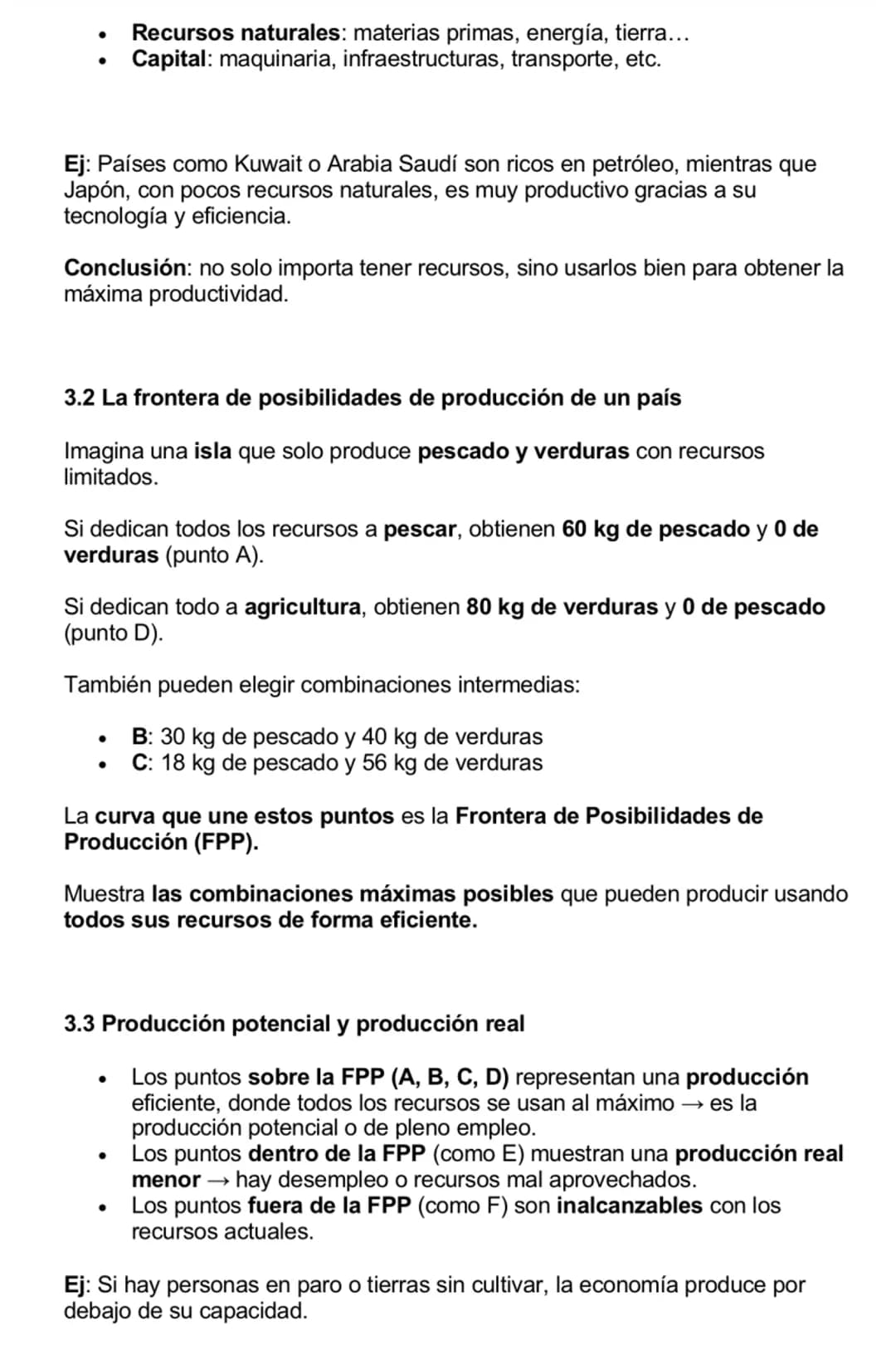 # TEMA 3. LA PRODUCTIVIDAD Y EL CRECIMIENTO ECONÓMICO
1.Eficiencia y productividad
1.1. El proceso de producción
El empresario organiza e