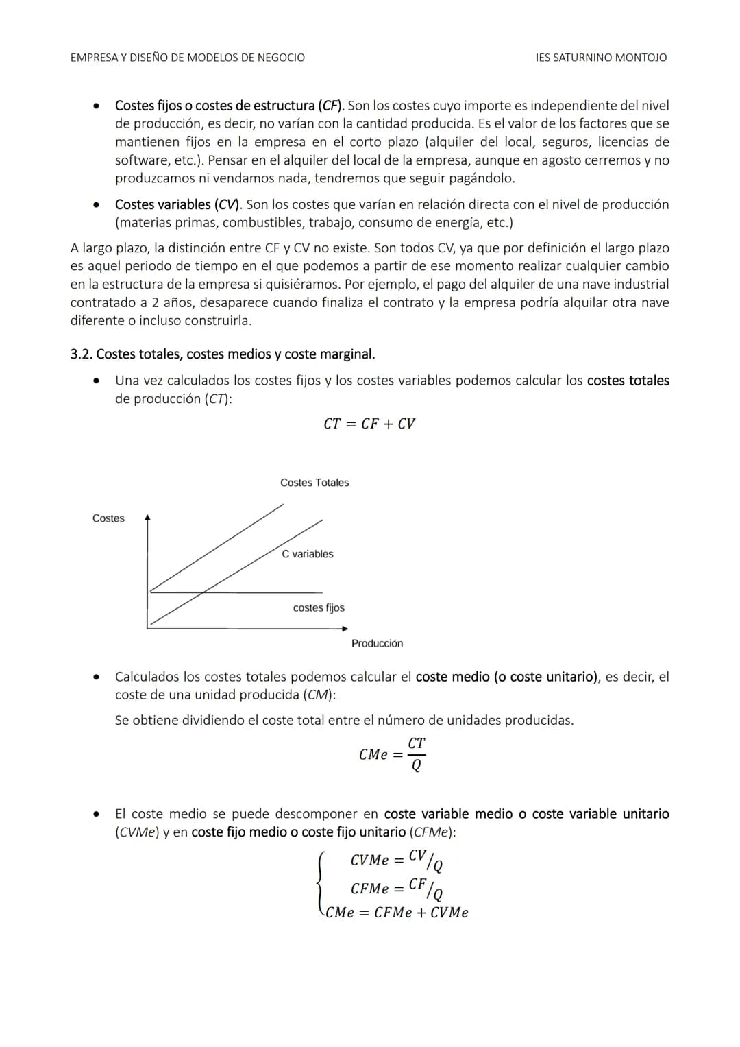 EMPRESA Y DISEÑO DE MODELOS DE NEGOCIO
IES SATURNINO MONTOJO
TEMA 4. LA FUNCIÓN DE PRODUCCIÓN.
1. PRODUCCIÓN Y PROCESO PRODUCTIVO.
1.1. E