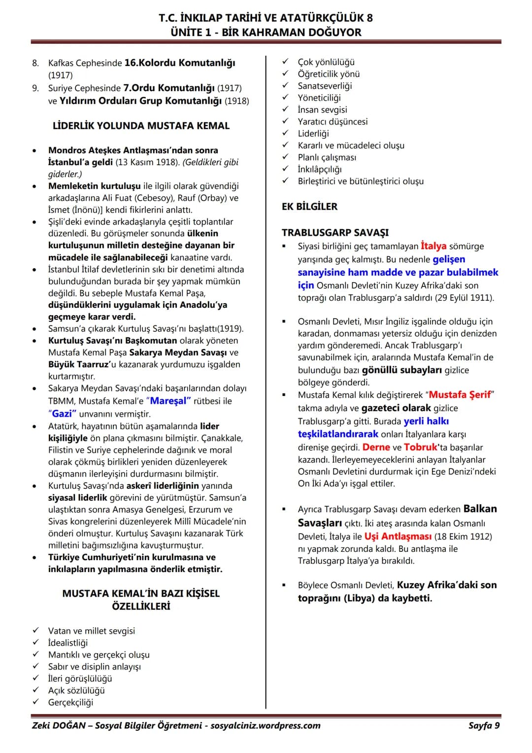 # T.C. İNKILAP TARİHİ VE ATATÜRKÇÜLÜK 8
## ÜNİTE 1 - BİR KAHRAMAN DOĞUYOR
UYANAN AVRUPA VE SARSILAN OSMANLI
UYANAN AVRUPA
Ortaçağ'da (375