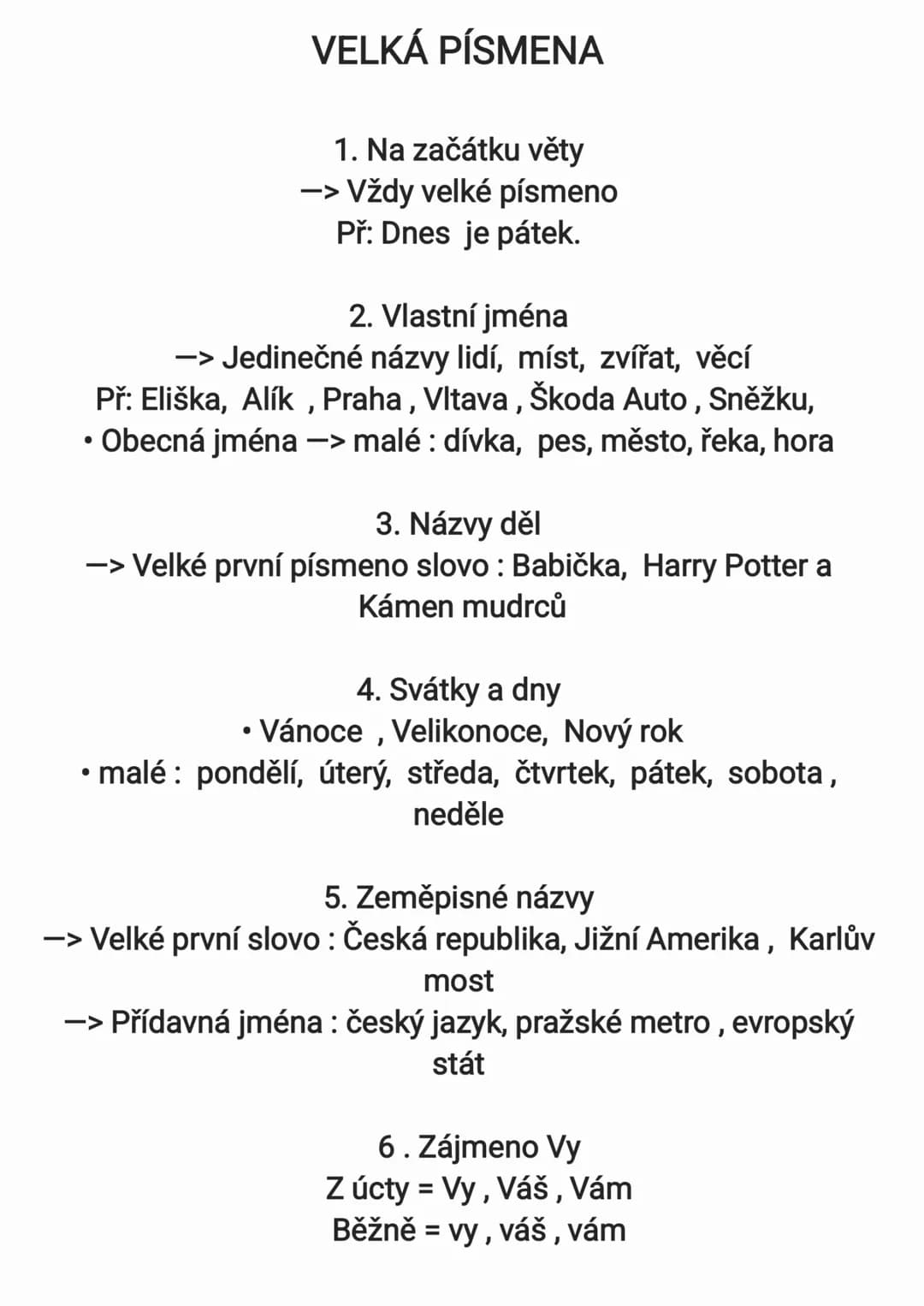 # PRAVOPIS
i/y - po tvrdých h, ch, k, r, d, t,n -> y
po měkkých ž, š, č, ř, c, j, ď, ť, ň -> i
S/Z
Předpona S
-> Vyjadřuje směr dolů, pry