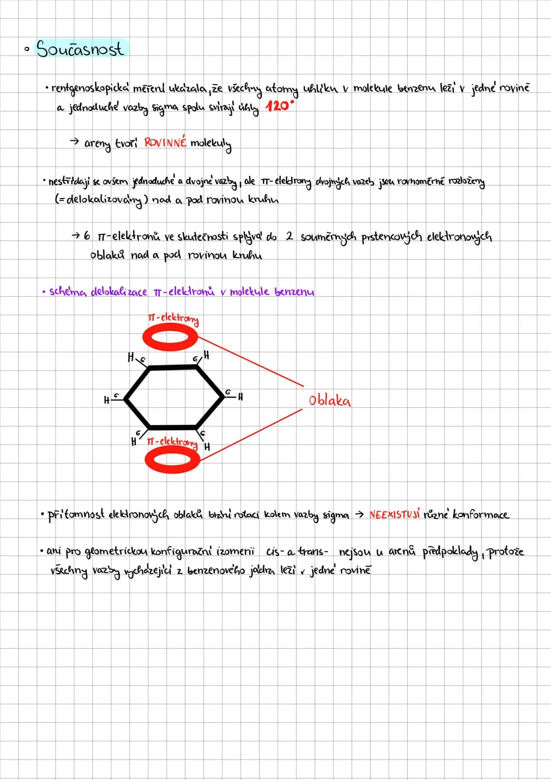 # CHEMIE
OH # Areny
(aromatické uhlovodíky)
= cyklické uhlovodíky se zdánlivé konjugovaným systémem dvojných vazeb obsahujici alespoň
1 a