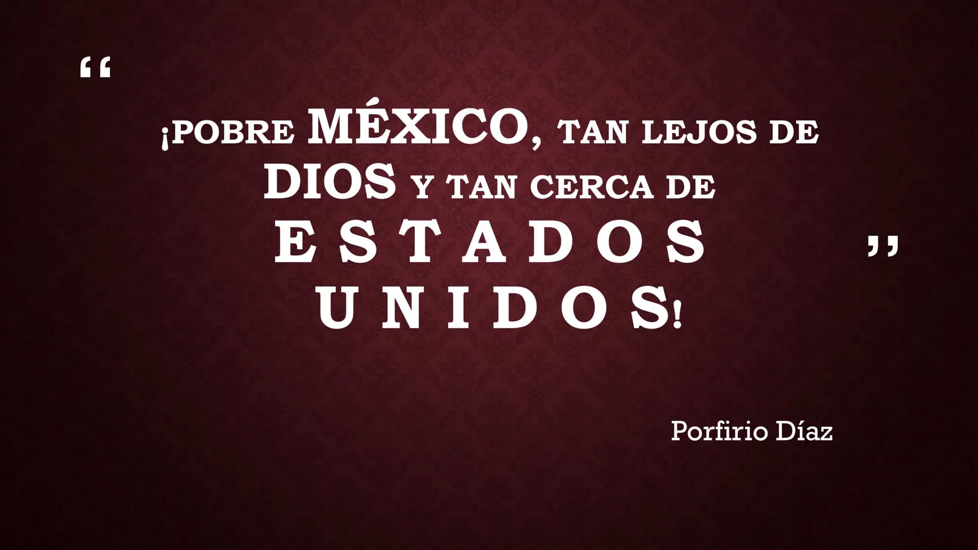 # Bloque II
# La Revolución Mexicana y México Contemporáneo # México ante el
imperialismo: el Porfiriato Noviembre de 1876:
•Tecoac, derro