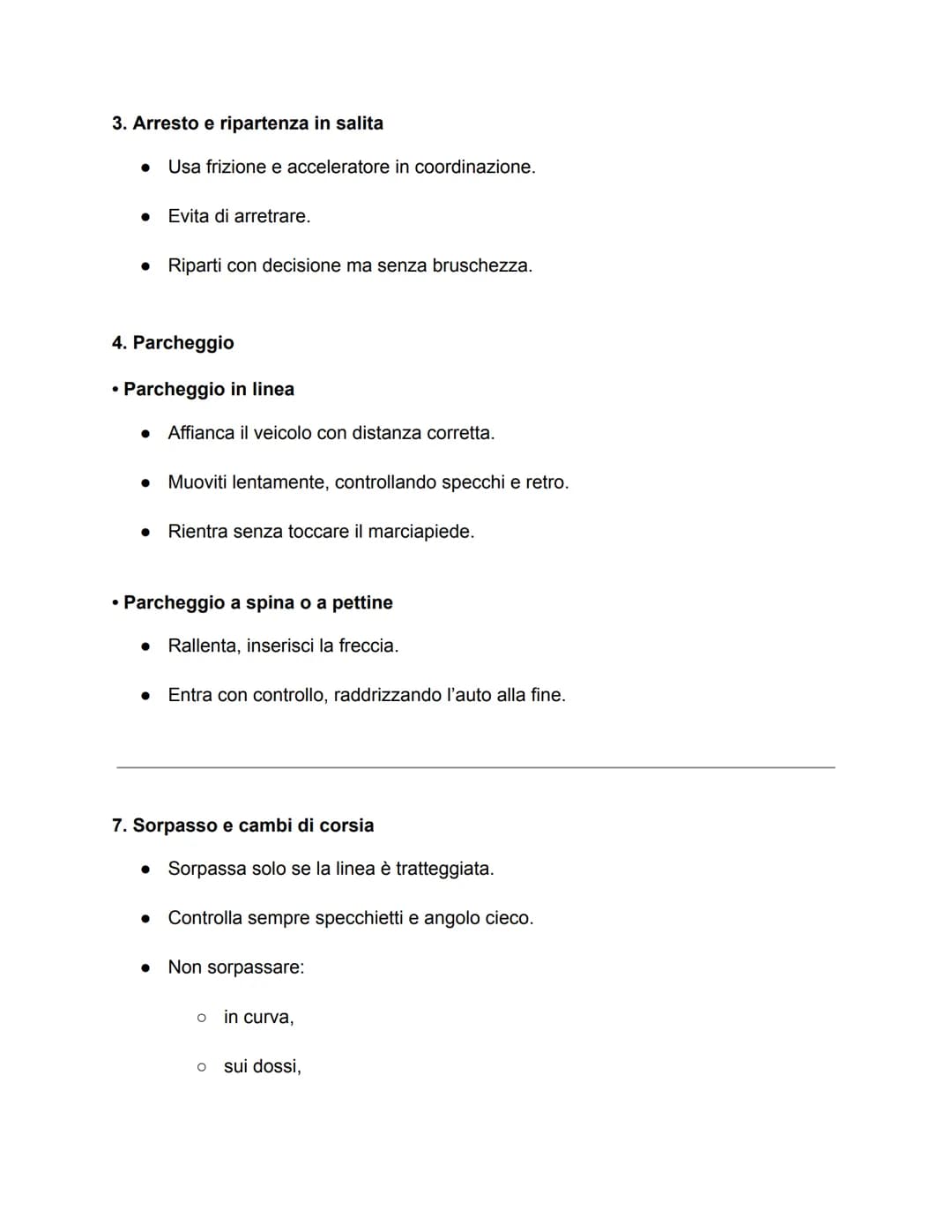 TESTO COMPLETO PER L'ESAME PRATICO DELLA PATENTE (B)
L'esame pratico della patente ha lo scopo di valutare la capacità del candidato di
gui