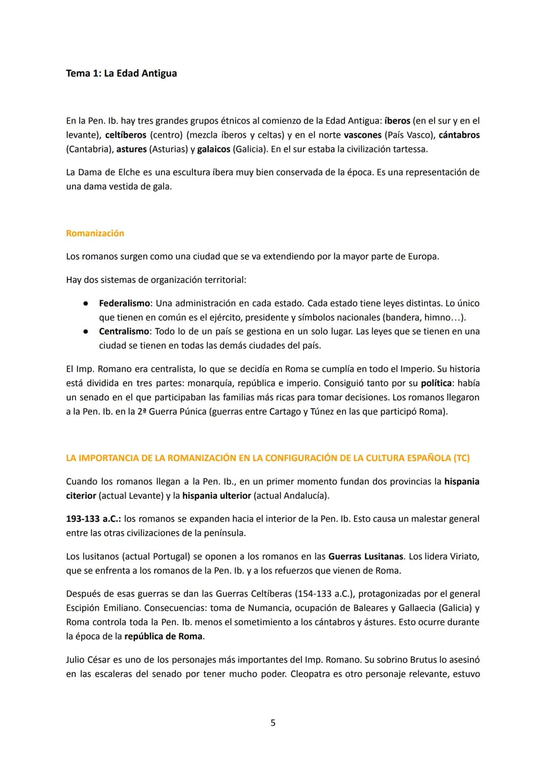HISTORIA 2 BLOQUE 1 4 # Tema 1: La Edad Antigua
En la Pen. Ib. hay tres grandes grupos étnicos al comienzo de la Edad Antigua: íberos (en e