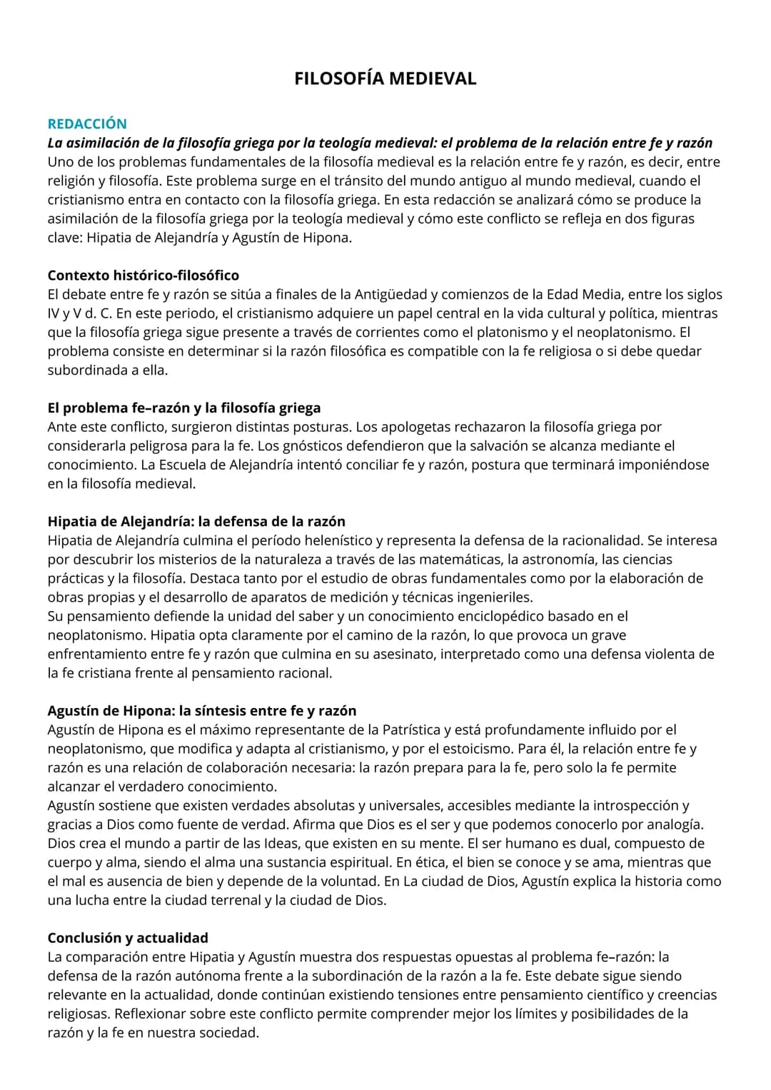 # FILOSOFÍA MEDIEVAL
CONTEXTO HISTÓRICO, CULTURAL Y FILOSÓFICO
La Edad Media se extiende aproximadamente desde el siglo V hasta el siglo X