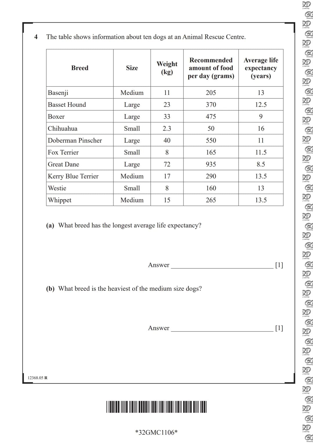 cea
Rewarding Learning
General Certificate of Secondary Education
Centre Number
Candidate Number
# Mathematics
Unit M1
(With calculator)