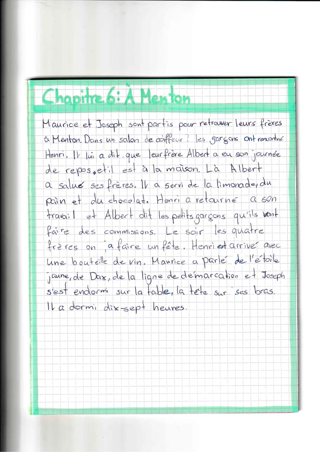 ## Chapitre 5: La ligne de démarcation
Les deux garçons arrivent à Hagetman et demandent un garçon qui
distribue des colis (pakete) de les c