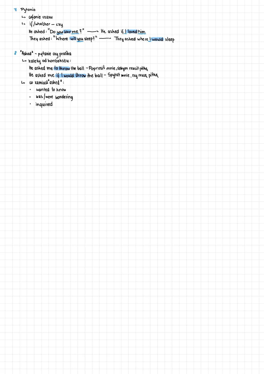 # Reported speech
## 1 Co to jest?
- Lo zdanie, w którym mówimy, co ktoś powiedział, ale nie cytujemy
- Powiedział: "Kocham Cię" mowa nie