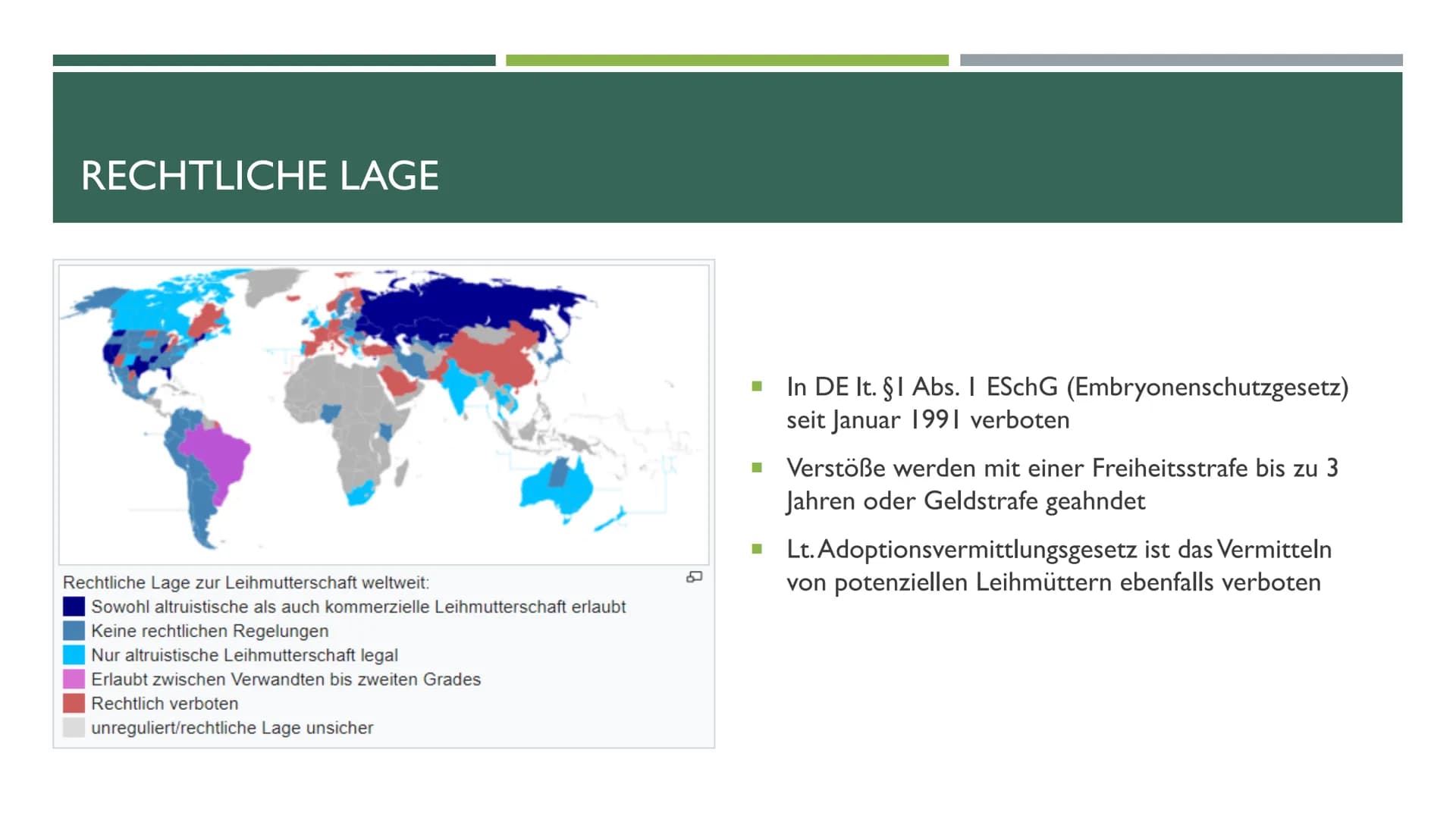 LEIHMUTTERSCHAFT # GLIEDERUNG
- Fakten
- Was ist Leihmutterschaft?
- Arten von Leihmutterschaft
- Rechtliche Lage
- Utilitaristische Betrach