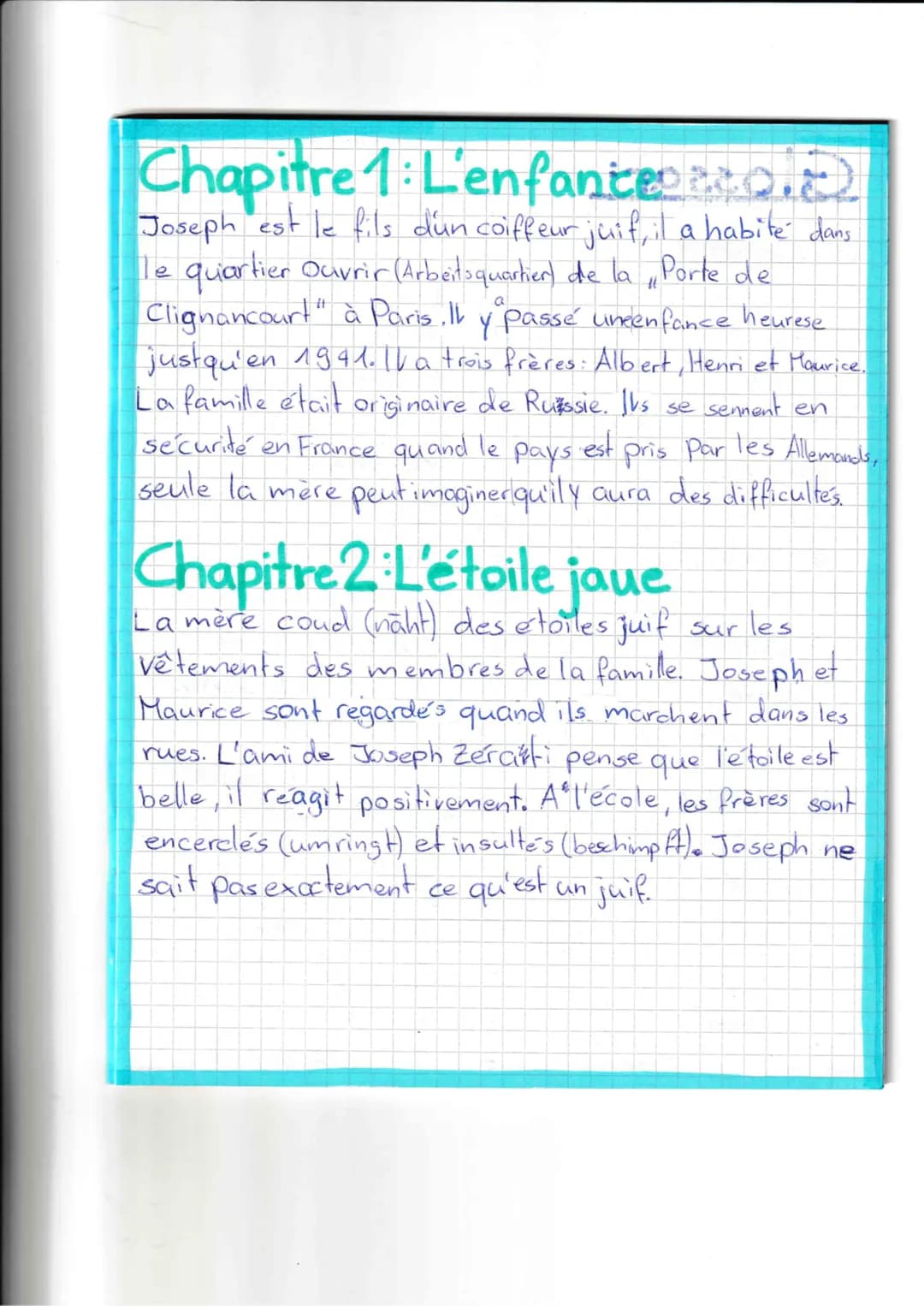## Chapitre 1: L'enfance
Joseph est le fils d'un coiffeur juif, il a habité dans
le quartier Ouvrier (Arbeitsquartier) de la "Porte de
Clign