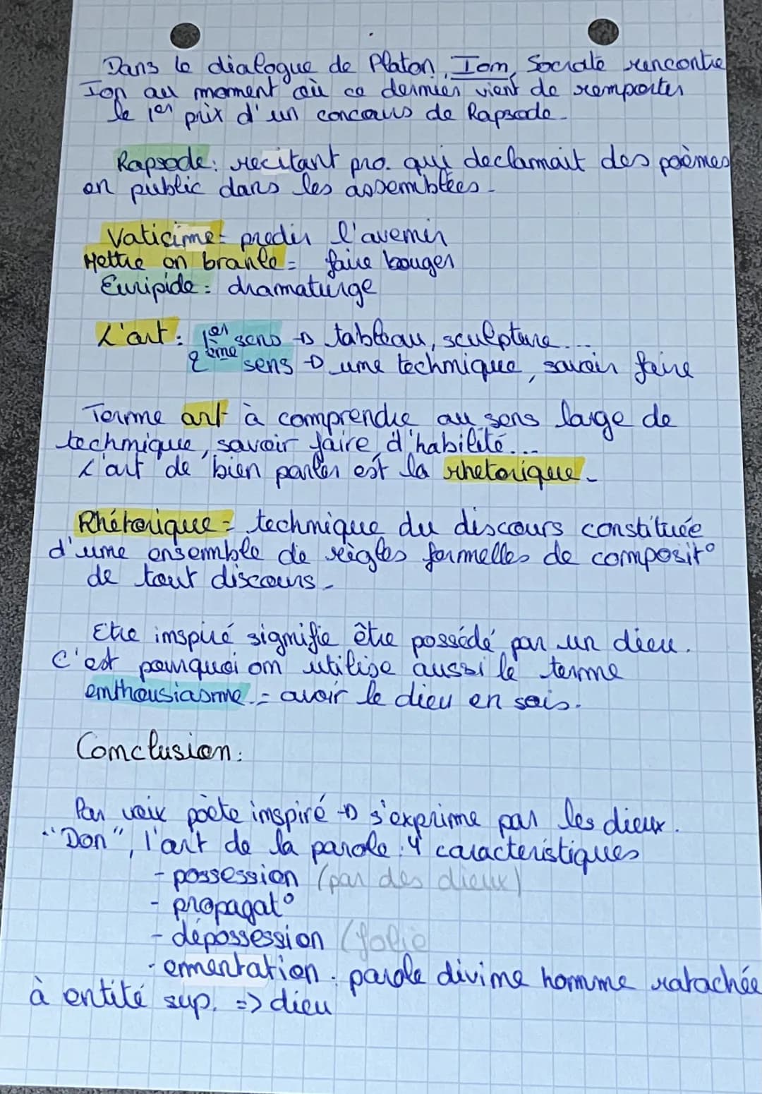 # Philosophie Chapitre I. L'art de la parole
4/5
ARISTOTE, La Rhelovique « la Rhetoriquer ast la
faculté de comsiderer, pour chaque questio