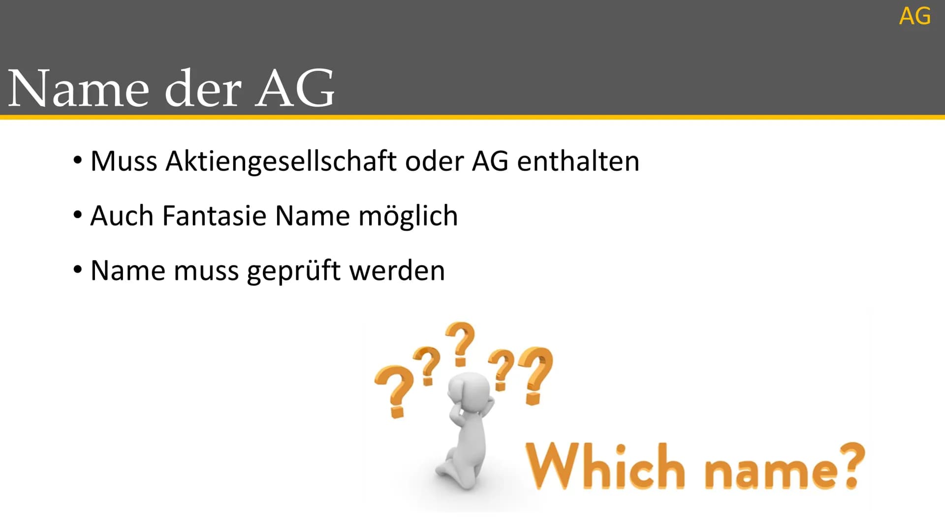 Aktiengesellschaften # Gliederung
* Was sind Rechtsformen?
* Rechtsform Aktiengesellschaft
* Unterschied zu anderer Rechtsform
* Vor- und Na
