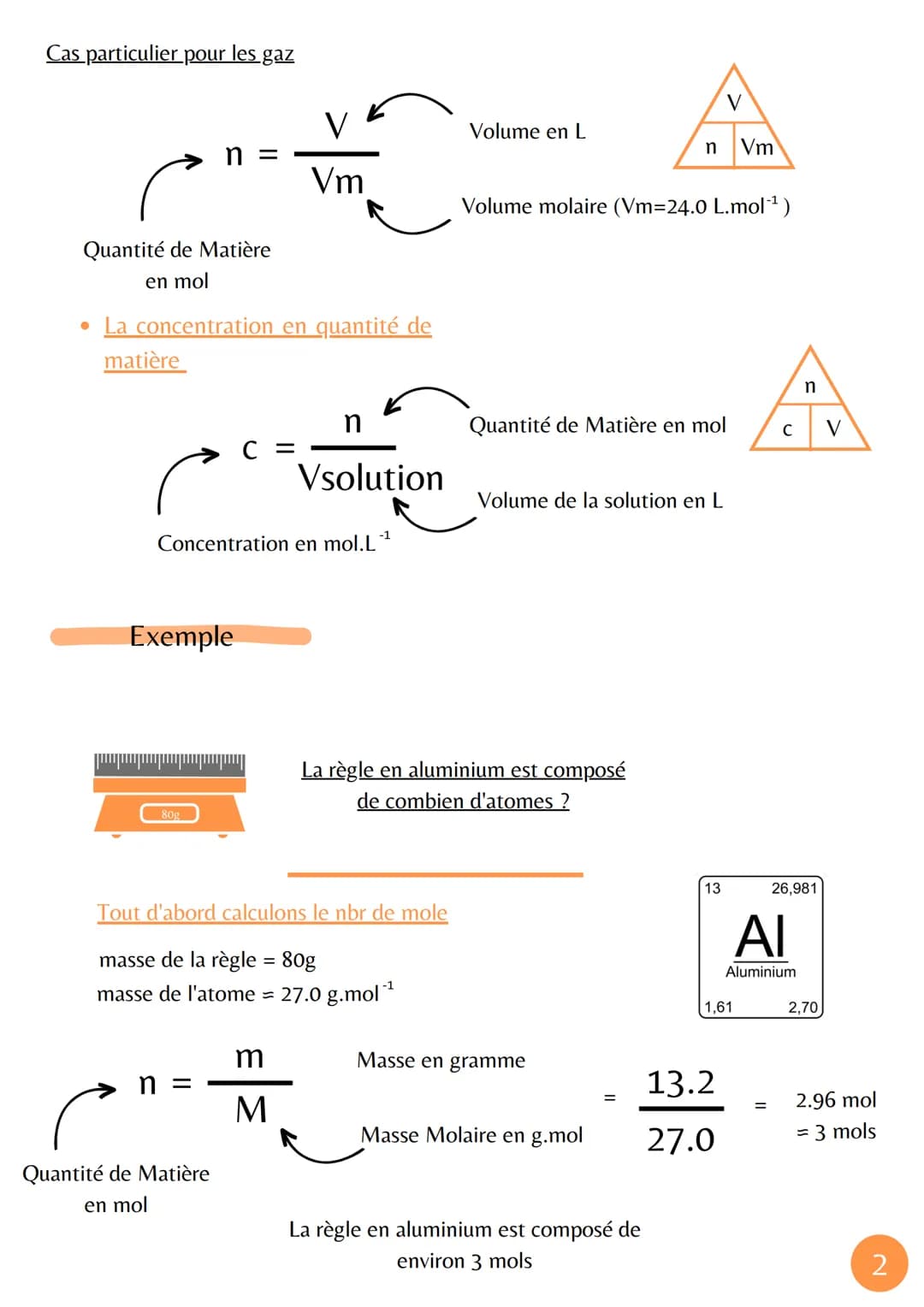 # Physique Chimie
Quantité de matière
Informations et définitions
* La Mole =
* Inventé par Avogadro un chimiste italien du 19e s