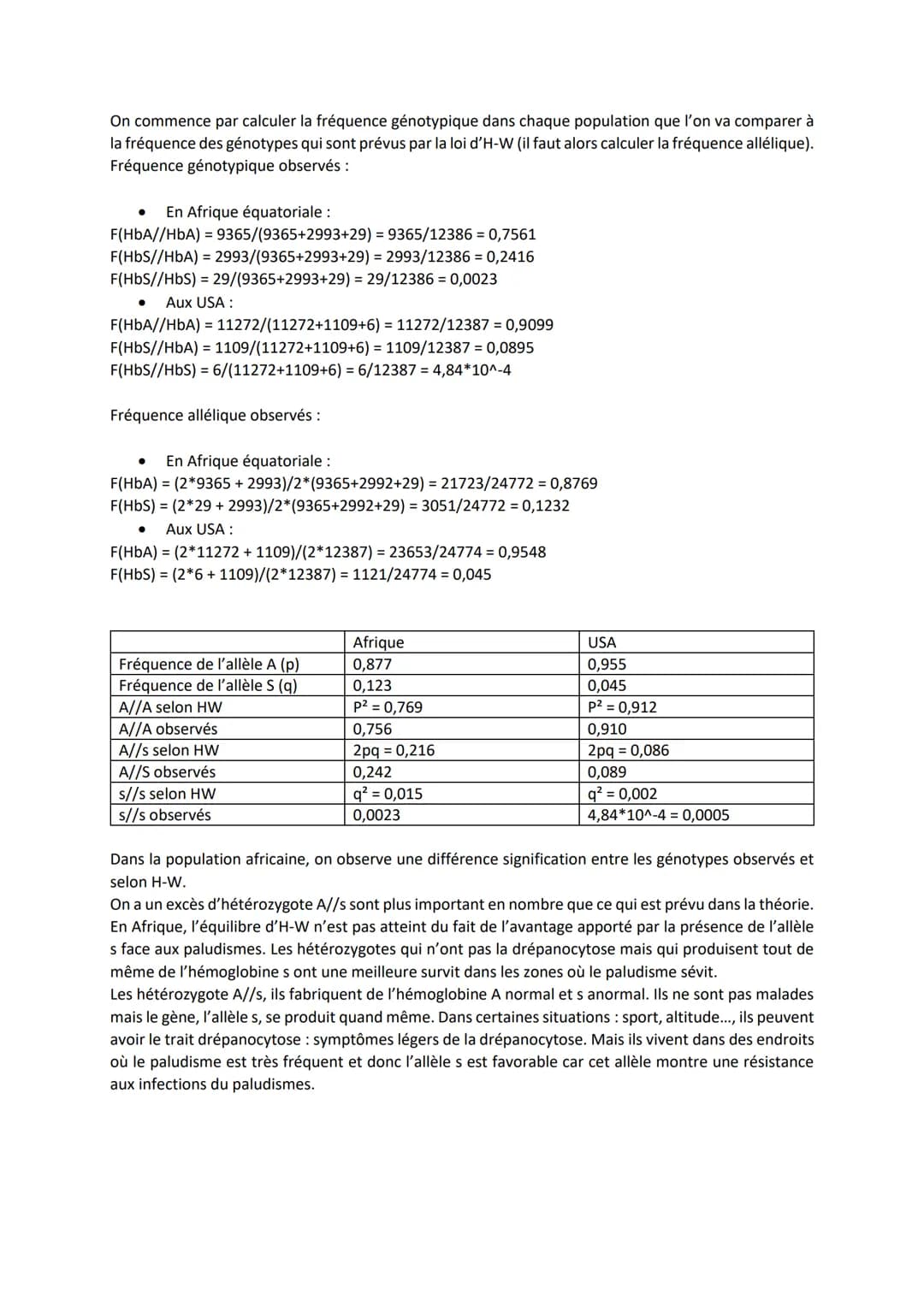 Chapitre 7
L'INÉLUCTABLE ÉVOLUTION
DES GÉNOMES AU SEIN DES
POPULATIONS
1. Génétique des populations et modèle de Hardy-Weinberg
On étudi