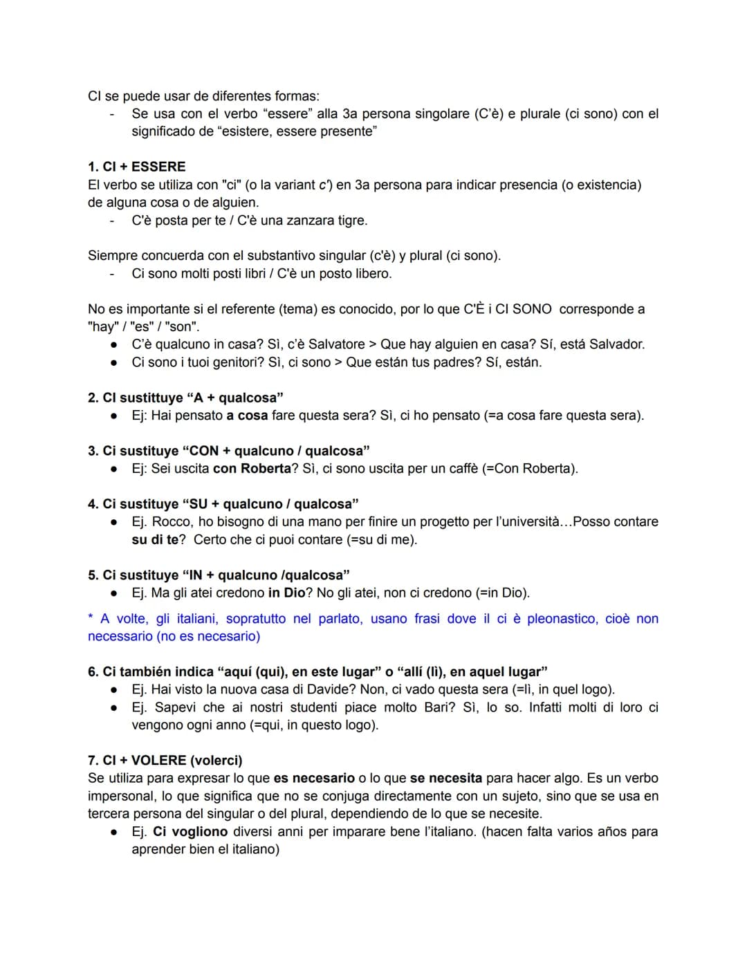 # GRAMÁTICA
PRONOMI COMBINATI
PRONOMI DIRETTI + INDIRETTI
Pronombres Directos (DIRETTI)
Los pronombres directos son muy parecidos al españo