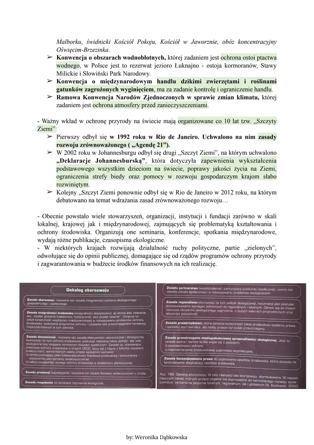 # Temat: Ochrona środowiska i rozwój zrównoważony - współpraca
międzynarodowa
1. Ochrona środowiska najważniejszym i najpilniejszym problem