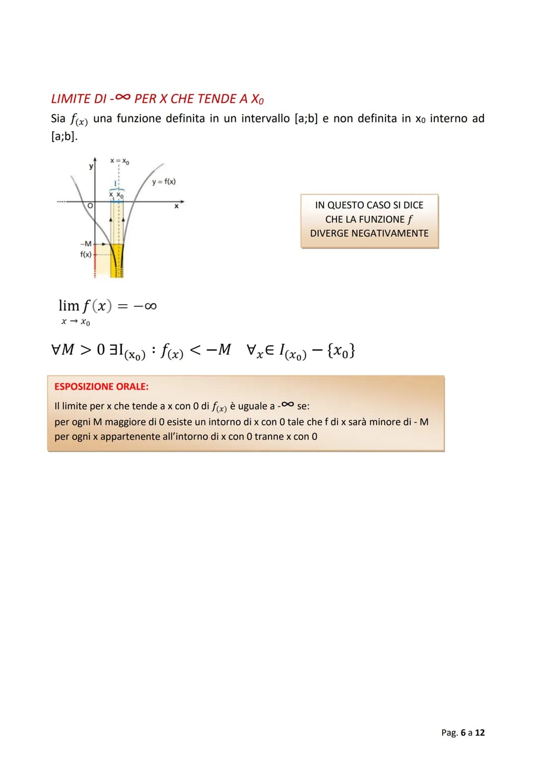 # MATEMATICA
DEFINIZIONE DI FUNZIONE
Dati due sottoinsiemi A e B (non vuoti) di R, una funzione f(x) da A a Bè una
relazione che associa ad