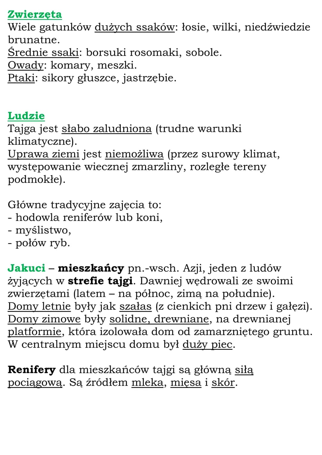 # Krajobrazy tajgi i tundry
Tajga występuje tylko na półkuli północnej (Ameryka
Pn. Azja, Europa).
## Klimat
Strefa tajgi znajduje się w s