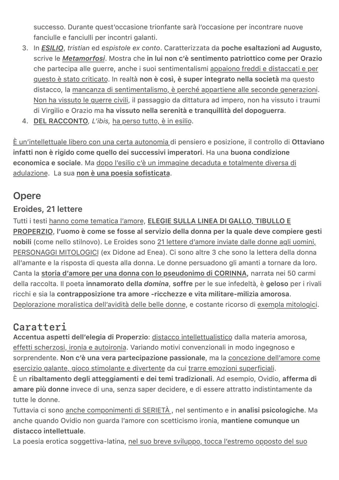 Ovidio (43-18a.C.)
# Vita e cronologia delle opere
Di lui sappiamo attraverso le sue opere, soprattutto quelle durante l'esilio.
Nasce a