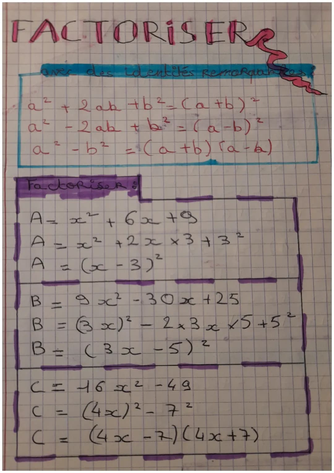 # CALCUL LITTERA
# DEVELOPPEMENT
double distributivité:
$(a + b) (c + d) = ac + ad + bc + bd$
Developpe et RedRe
A = $(x + 2)(x+3)$
A