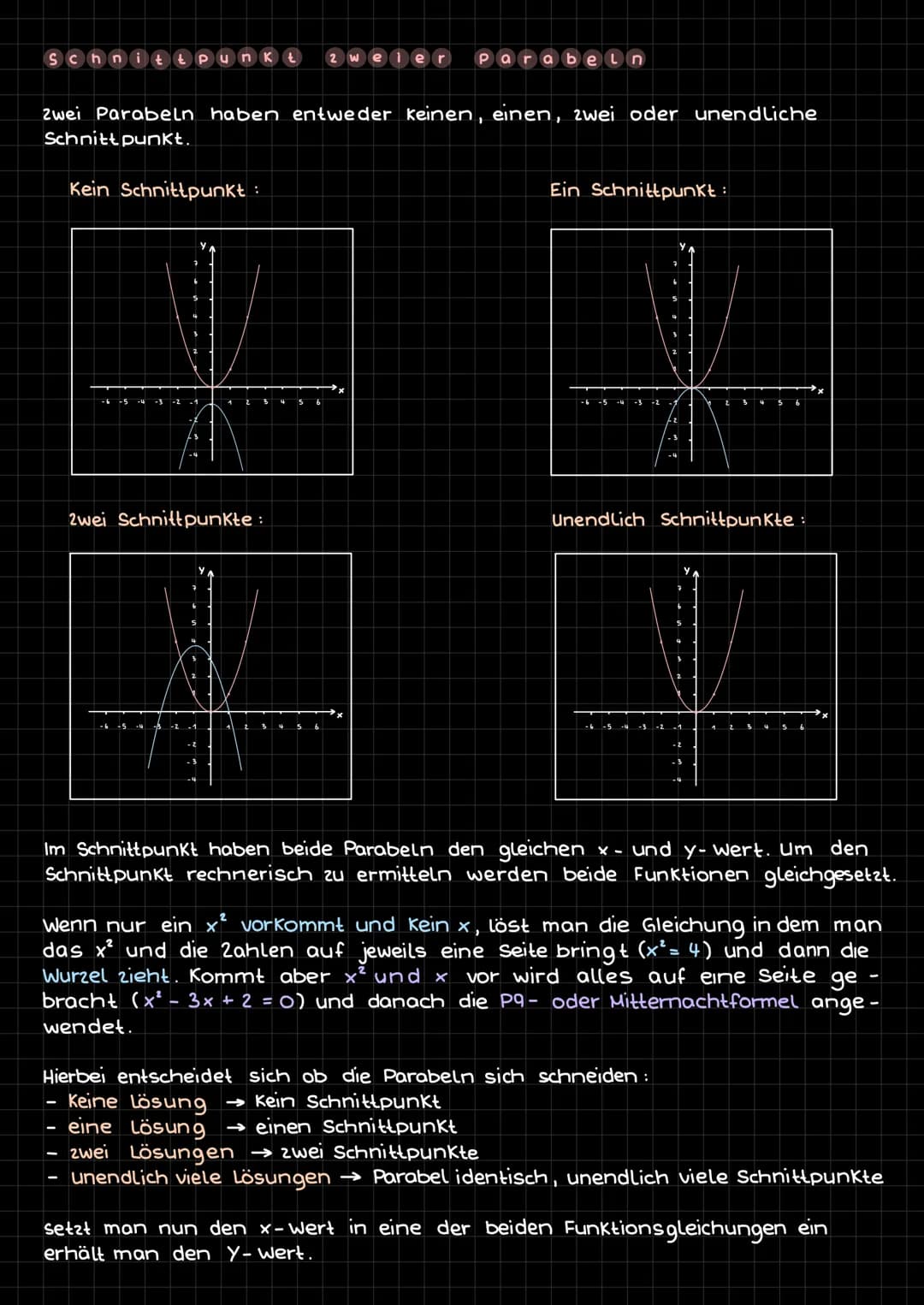 # Quadratische Funktionen
Eine quadratische Funktion erkennt man daran, dass ein x² vorkommt. Der
Graph einer quadratischen Funktion ist ei