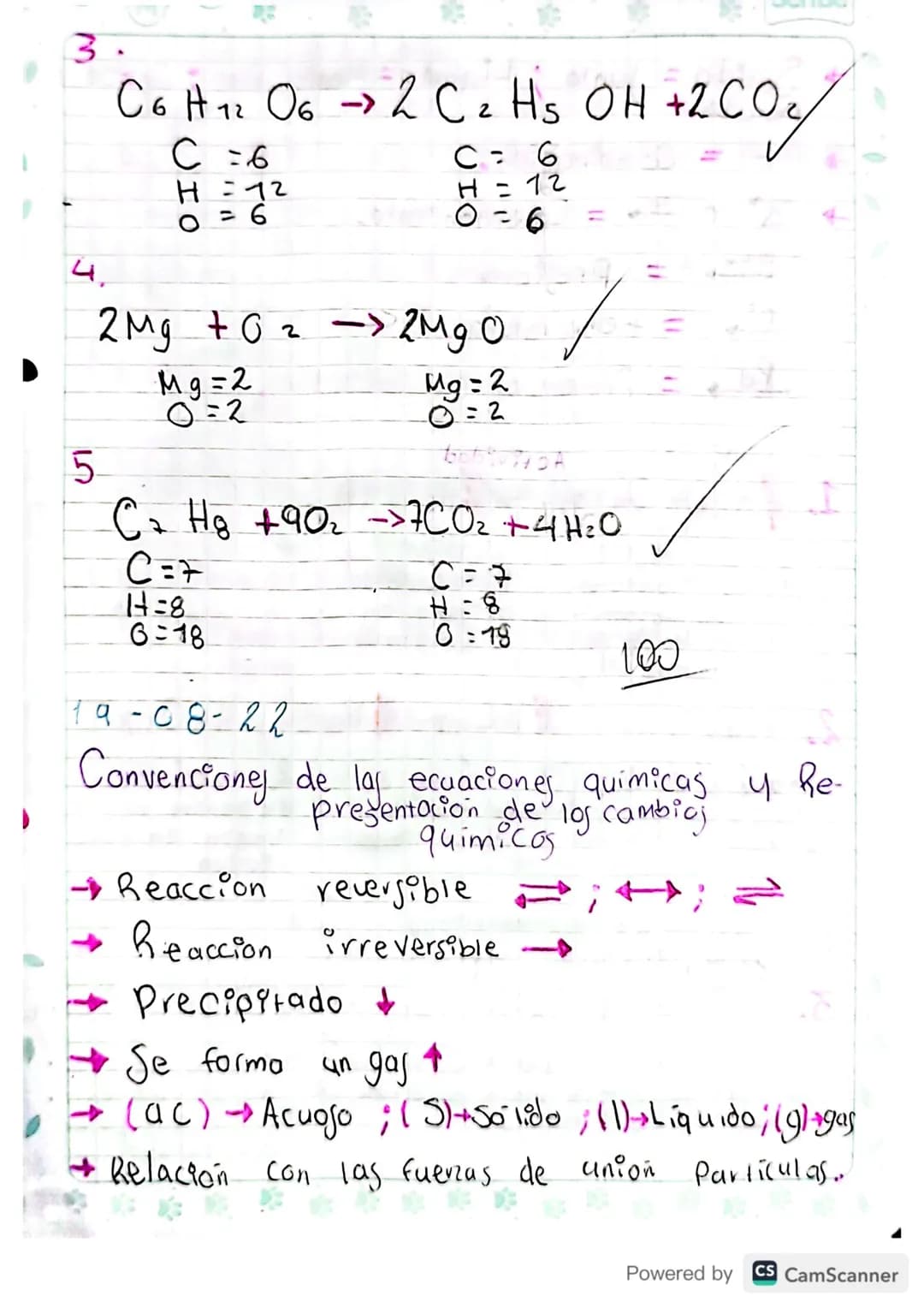 02-08-2022
bobivityA
- Ecuacion Química =
• Representación gráfica de una reacción.
• Muestran transformaciones que sufren las sustan-
cia