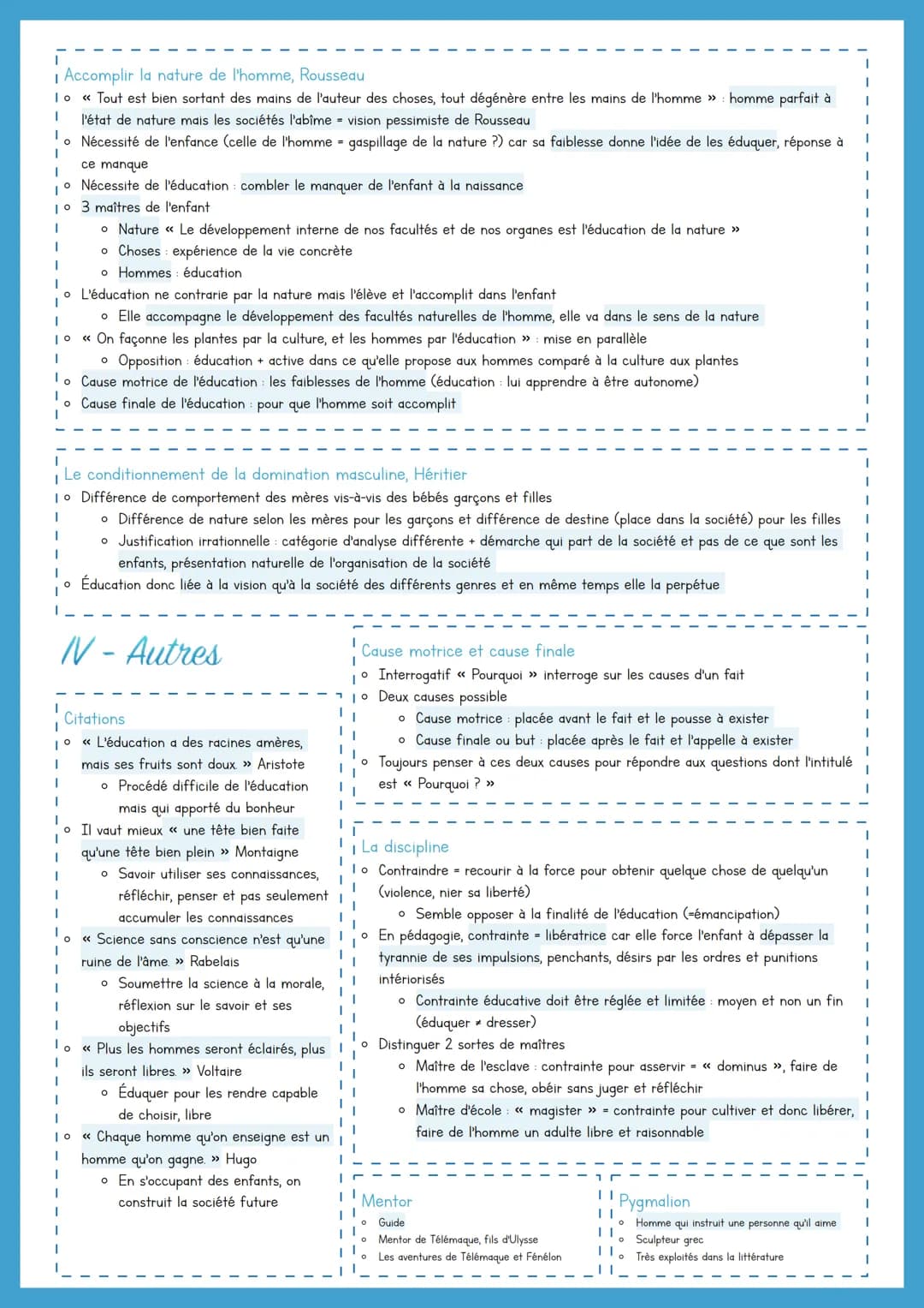 # éducation, transmission et
# émancipation
la recherche de soi
Introduction
I Recherche lexicale
* Éducation formation, enfant, adole