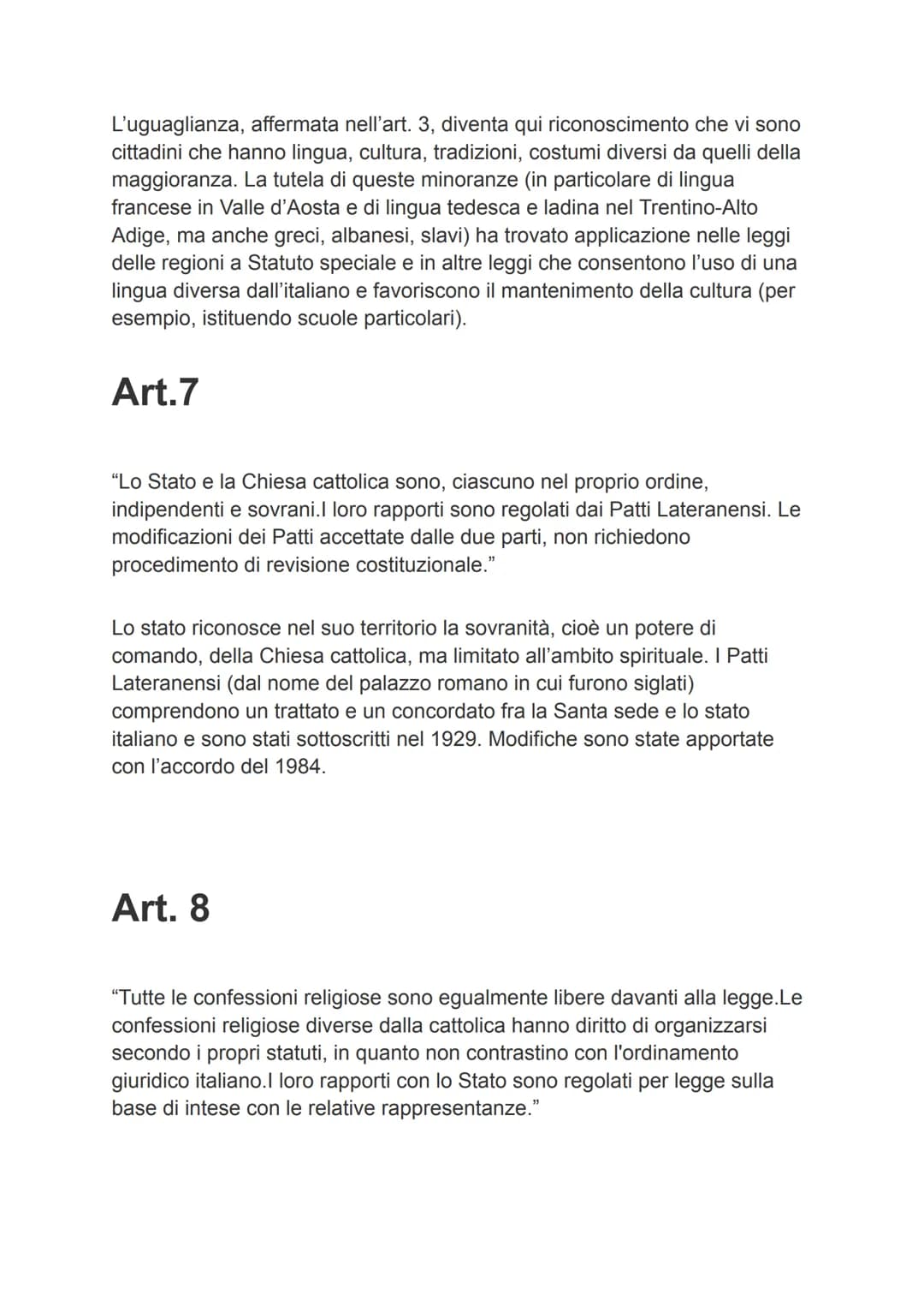 # La costituzione
Principi fondamentali
Art. 1
"L'Italia è una Repubblica democratica, fondata sul lavoro. La sovranità
appartiene al popolo