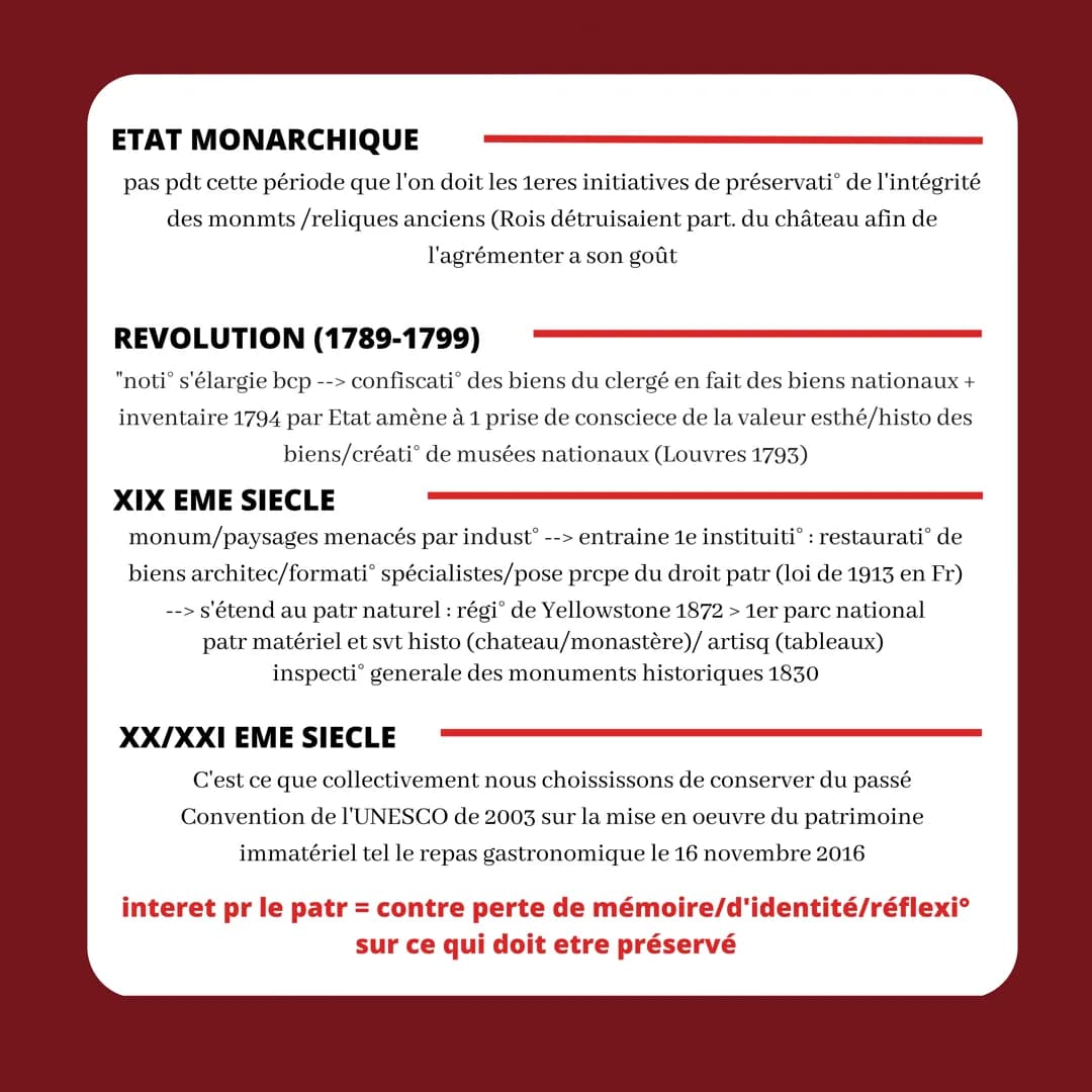 identifier/protéger/valoriser
INTRODUCTION
LE PATRIMOINE
ETYMOLOGIE DU MOT
PATRIMOINE
"patrimonium" = renvoie à
l'héritage paternel
(biens/